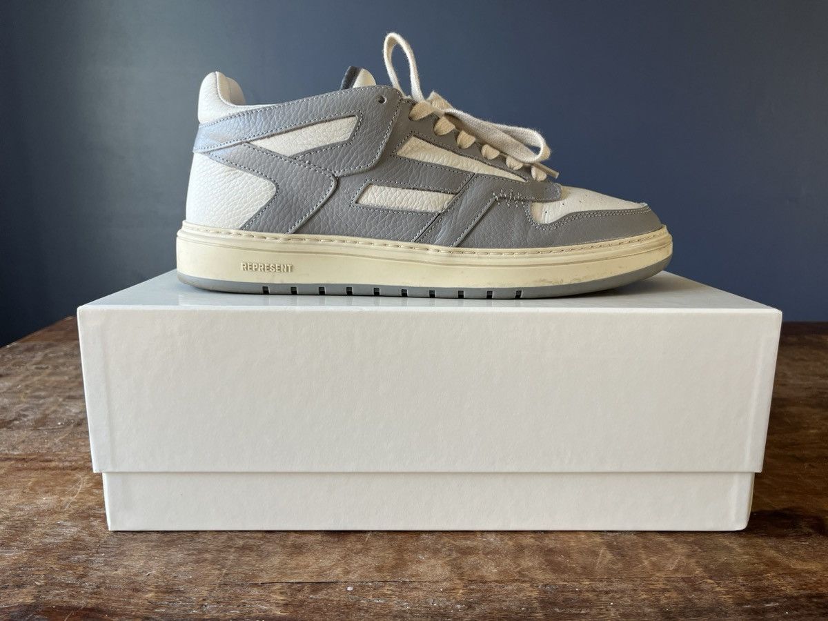 image of Represent Clo Represent Reptor Low Grey/vintage White Shoes, Men's (Size 10)