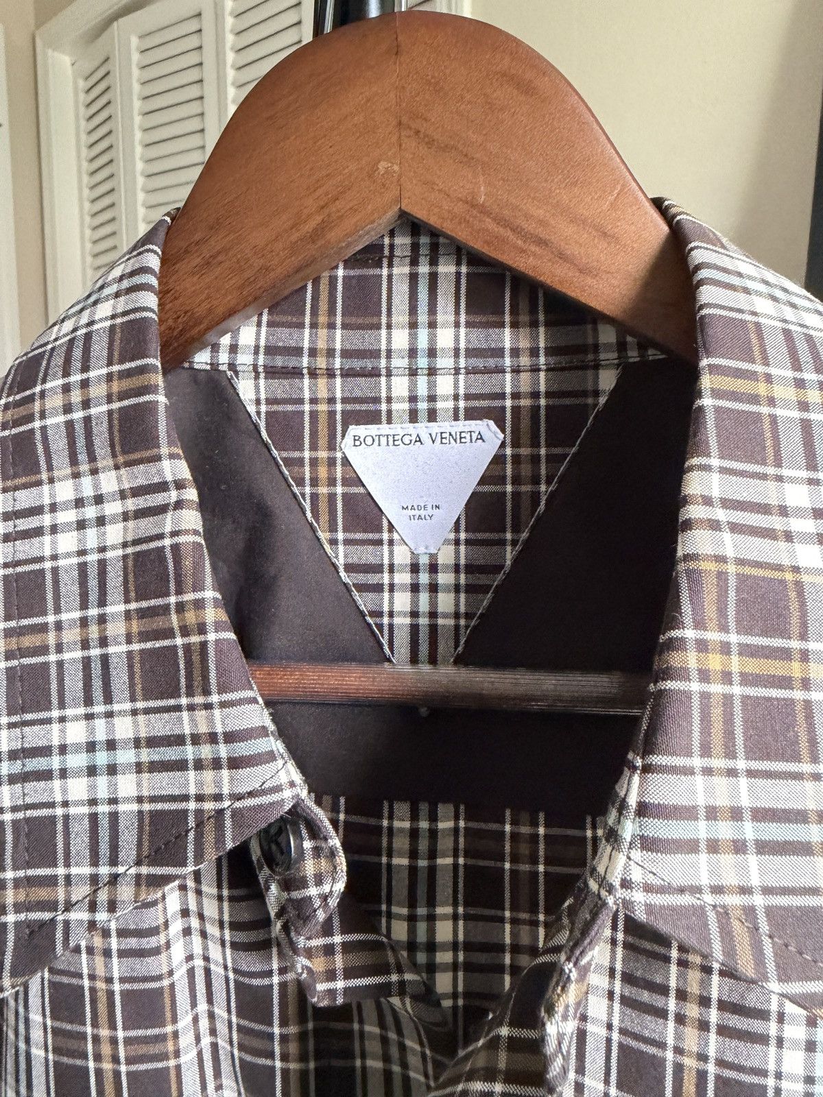 Bottega Veneta Bottega Veneta check cotton shirt AW 24 Size US L / EU 52-54 / 3 - 3 Thumbnail