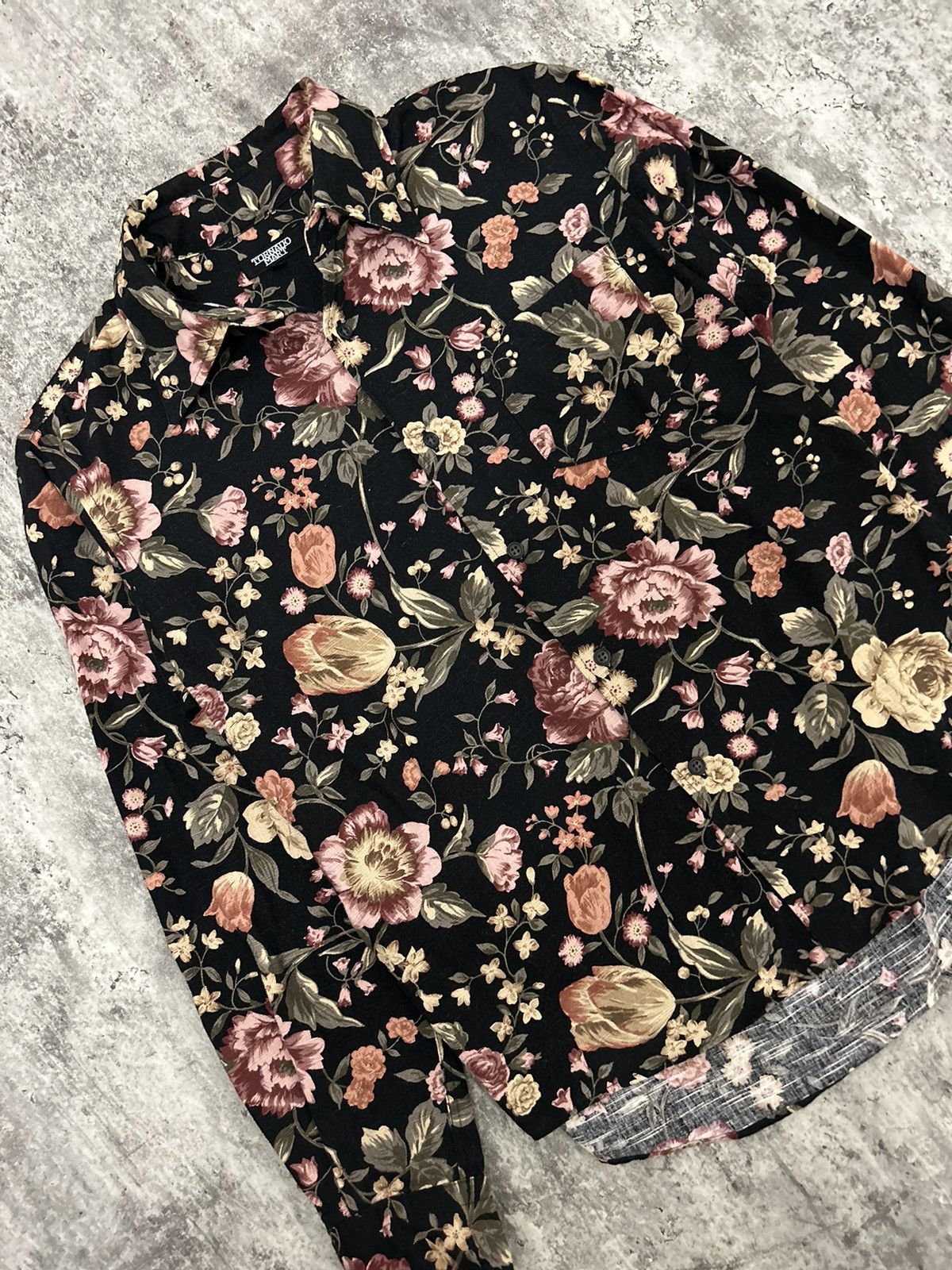 Tornado Mart Tornado Mart Flower Button Shirt Size US M / EU 48-50 / 2 - 2 Thumbnail