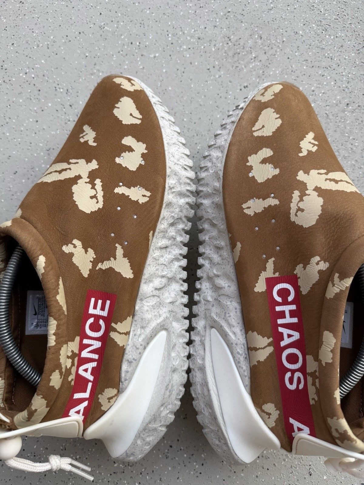Nike × Undercover Nike Moc Flow SP x Undercover Ale Brown Red White Men's Size US 11.5 / EU 44-45 - 14 Thumbnail