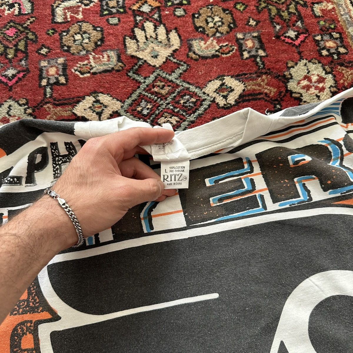 Vintage Vintage 1992 Philadelphia Flyers All Over Print Tee XL NHL Size US XL / EU 56 / 4 - 15 Thumbnail