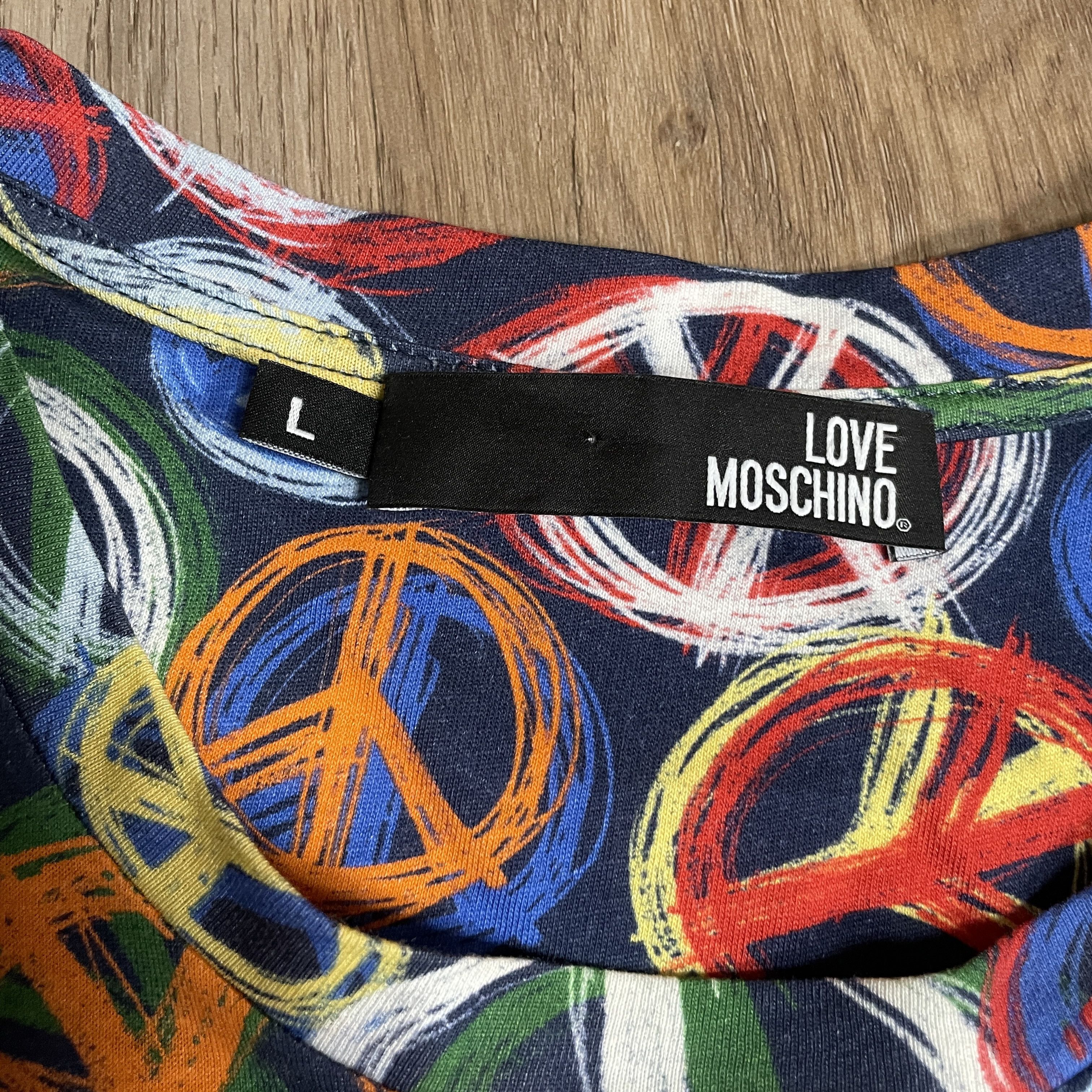 Moschino Love Moschino Peace Print T-shirt Size US L / EU 52-54 / 3 - 4 Thumbnail