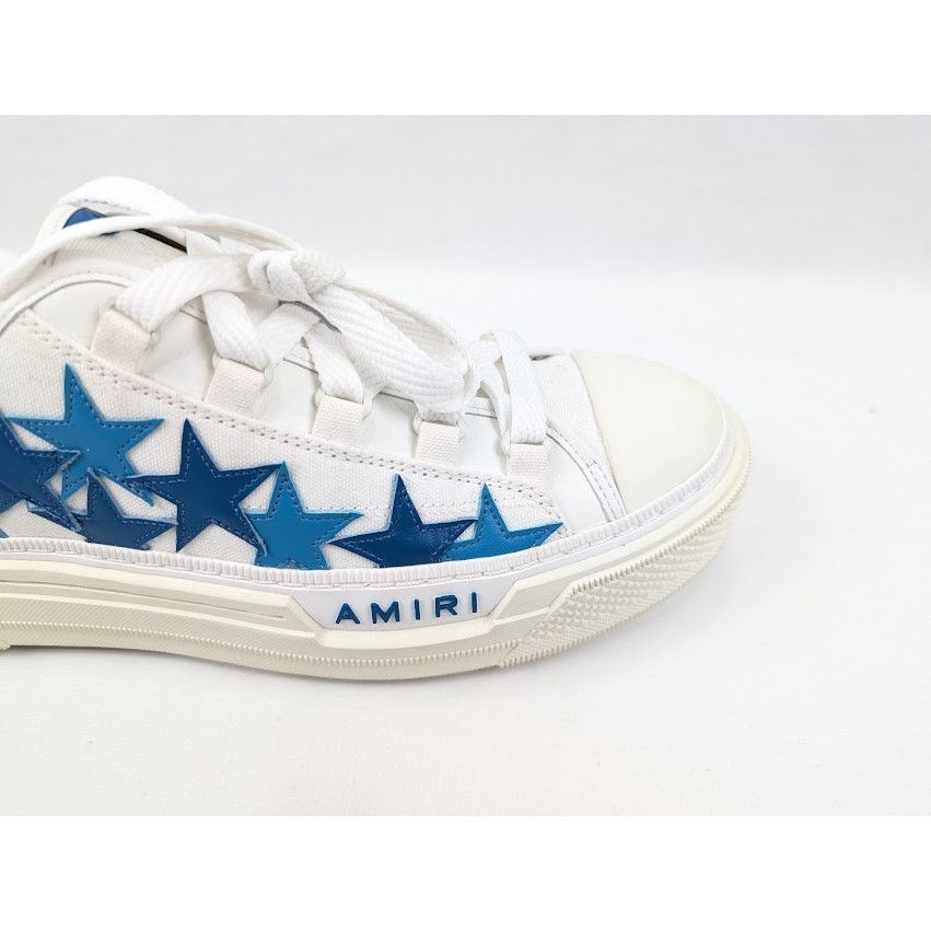 Amiri o1rshd1 Stars Court Low-Top Sneakers in Blue Size US 10 / EU 43 - 3 Thumbnail