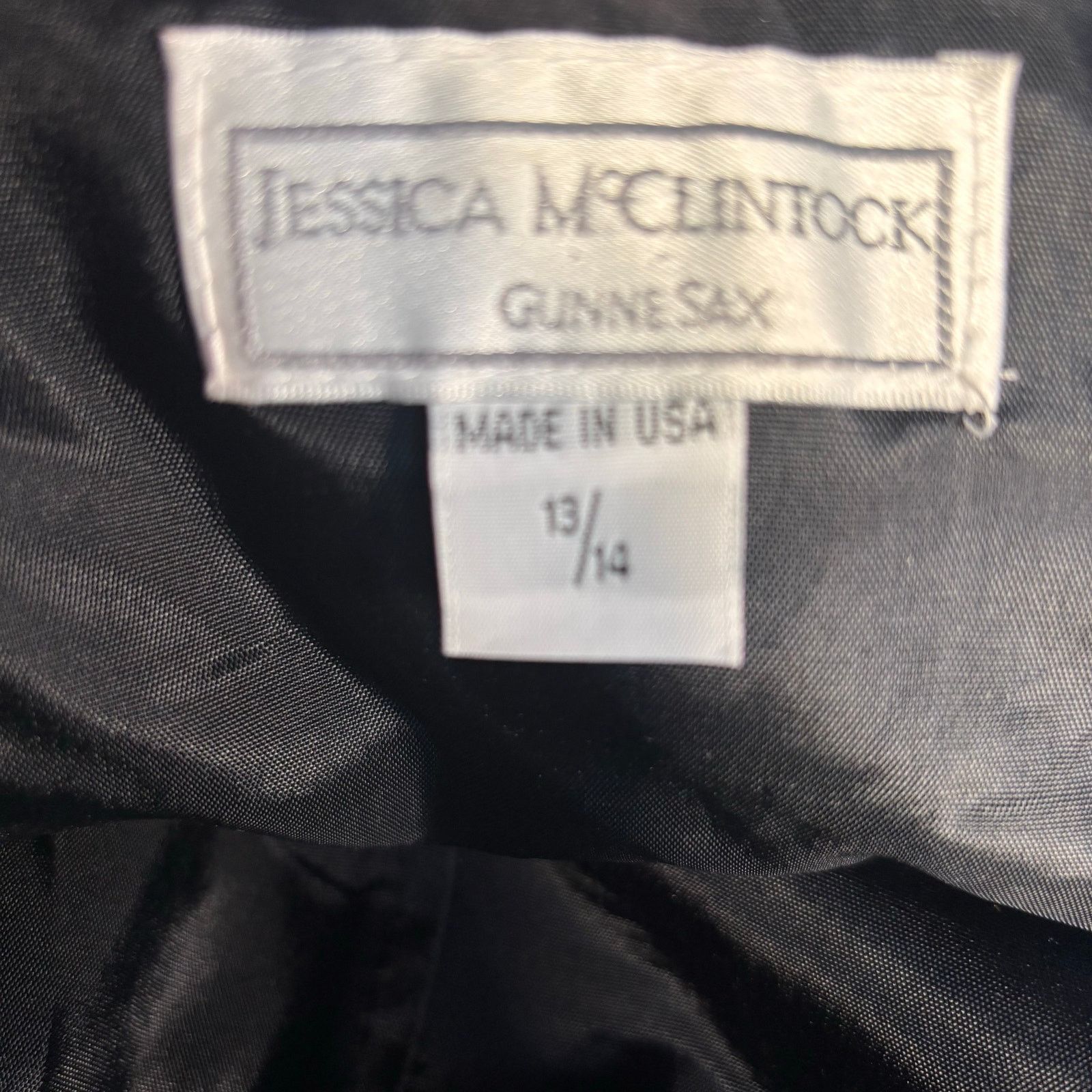 Jessica McClintock Jessica McClintock Gunne Sax Rose Brocade Gown Black Red Size M / US 6-8 / IT 42-44 - 11 Thumbnail