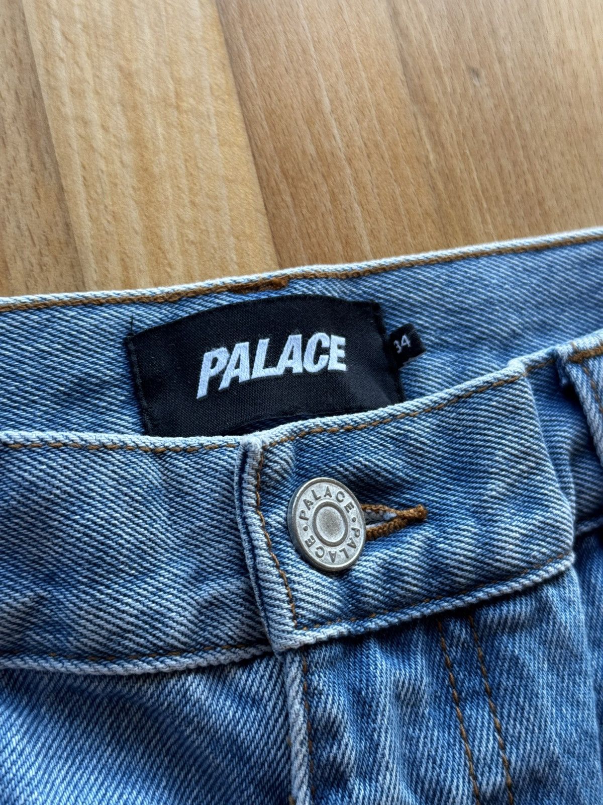 Palace P90 College Stress Distressed Jeans Size US 34 / EU 50 - 4 Thumbnail