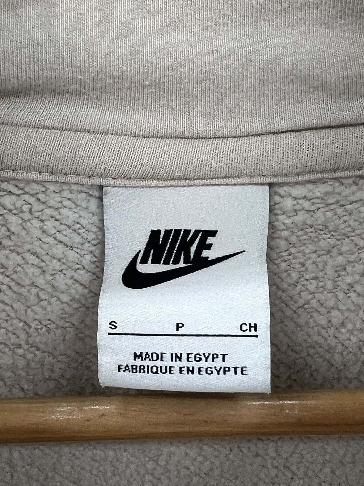 Nike Nike Center Swoosh All Over Print Cream Ivory Hoodie Size US S / EU 44-46 / 1 - 3 Thumbnail