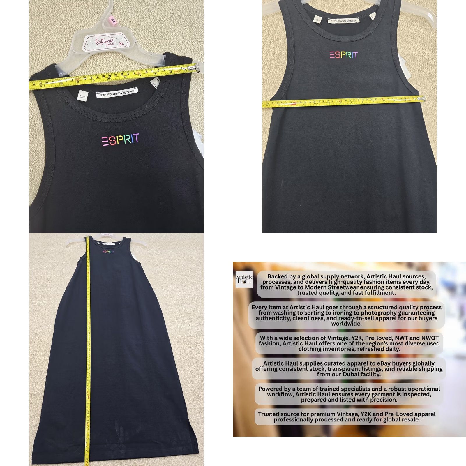 Esprit Esprit Black Sleeveless Maxi Dress M Women Solid Size M / US 6-8 / IT 42-44 - 8 Thumbnail