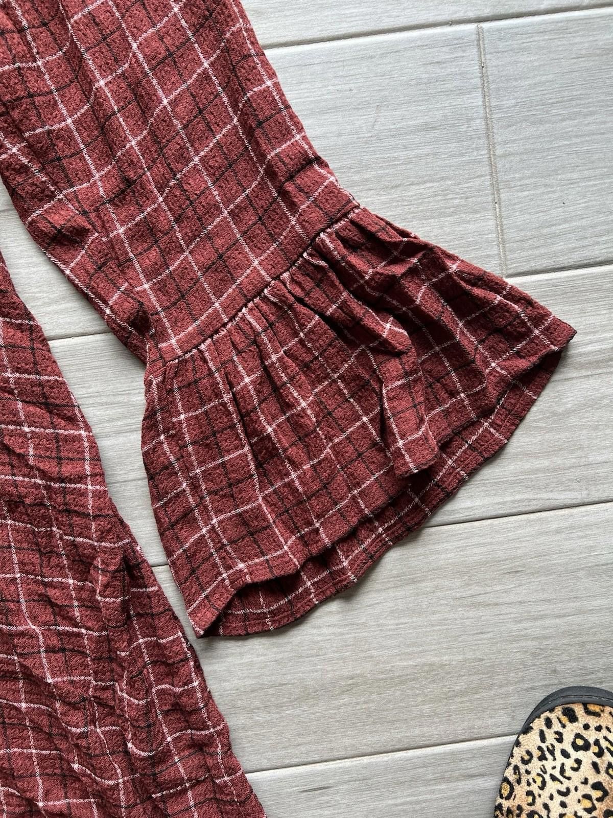 Torrid Torrid Gauze Bell Sleeve Shirtdress Plaid Size 18-20 NWT Size XXL / US 16-18 / IT 52-54 - 3 Thumbnail