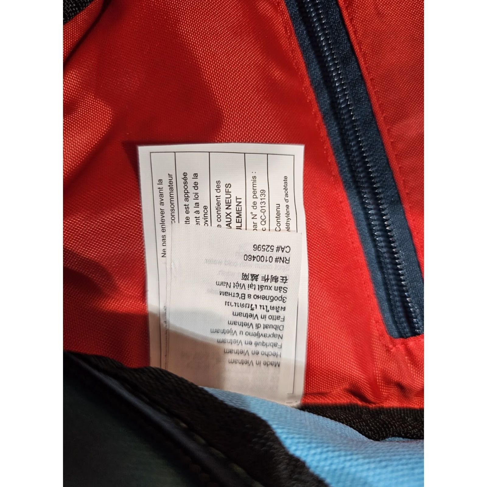 KAVU KAVU Rope Sling Bag Crossbody Backpack Cotton 5 Pocket Design - Medium Size Unisex Blue Size ONE SIZE - 4 Thumbnail