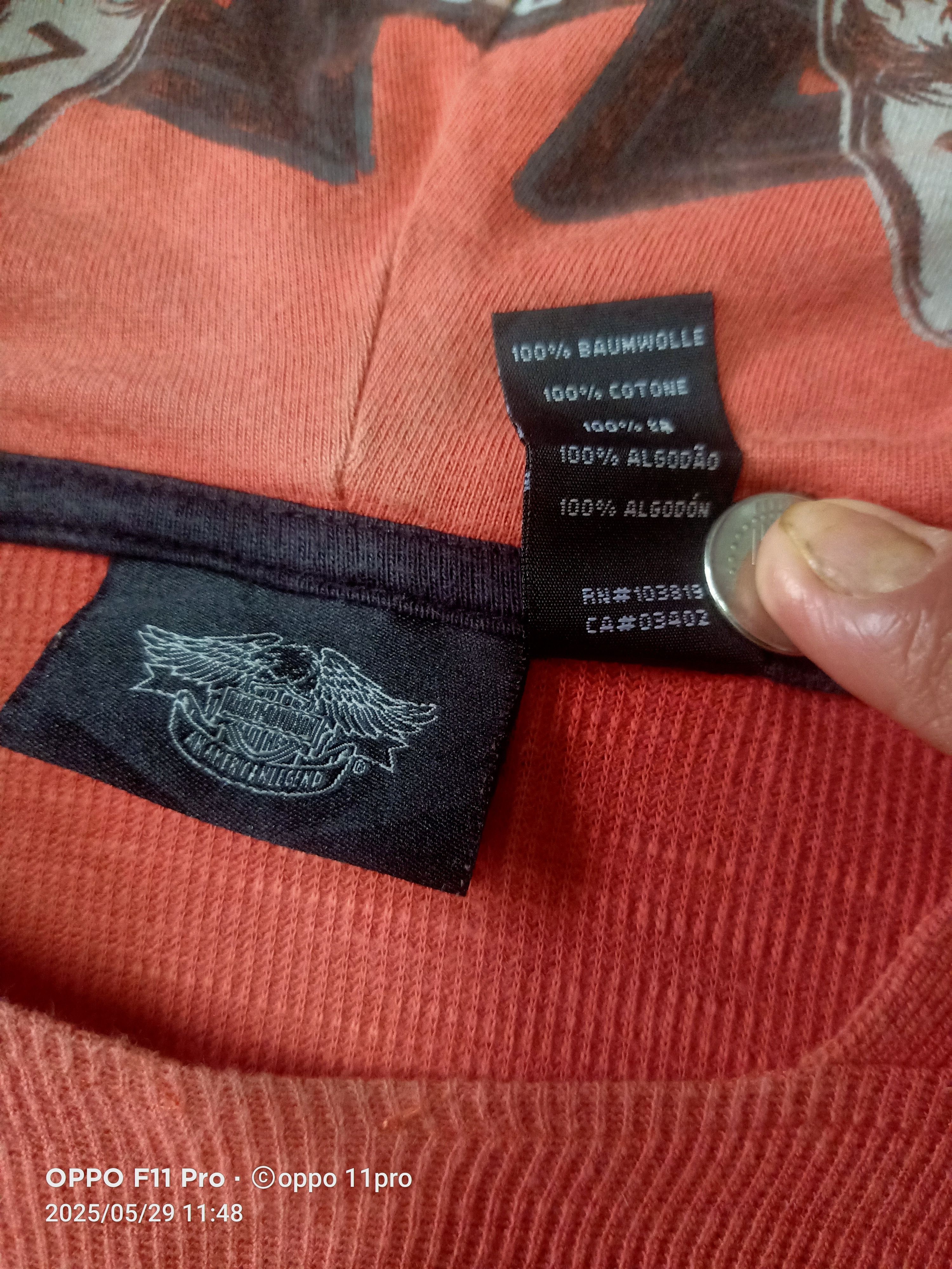 Harley Davidson Harley Davidson Longsleeve Men Cotton Size US M / EU 48-50 / 2 - 3 Thumbnail
