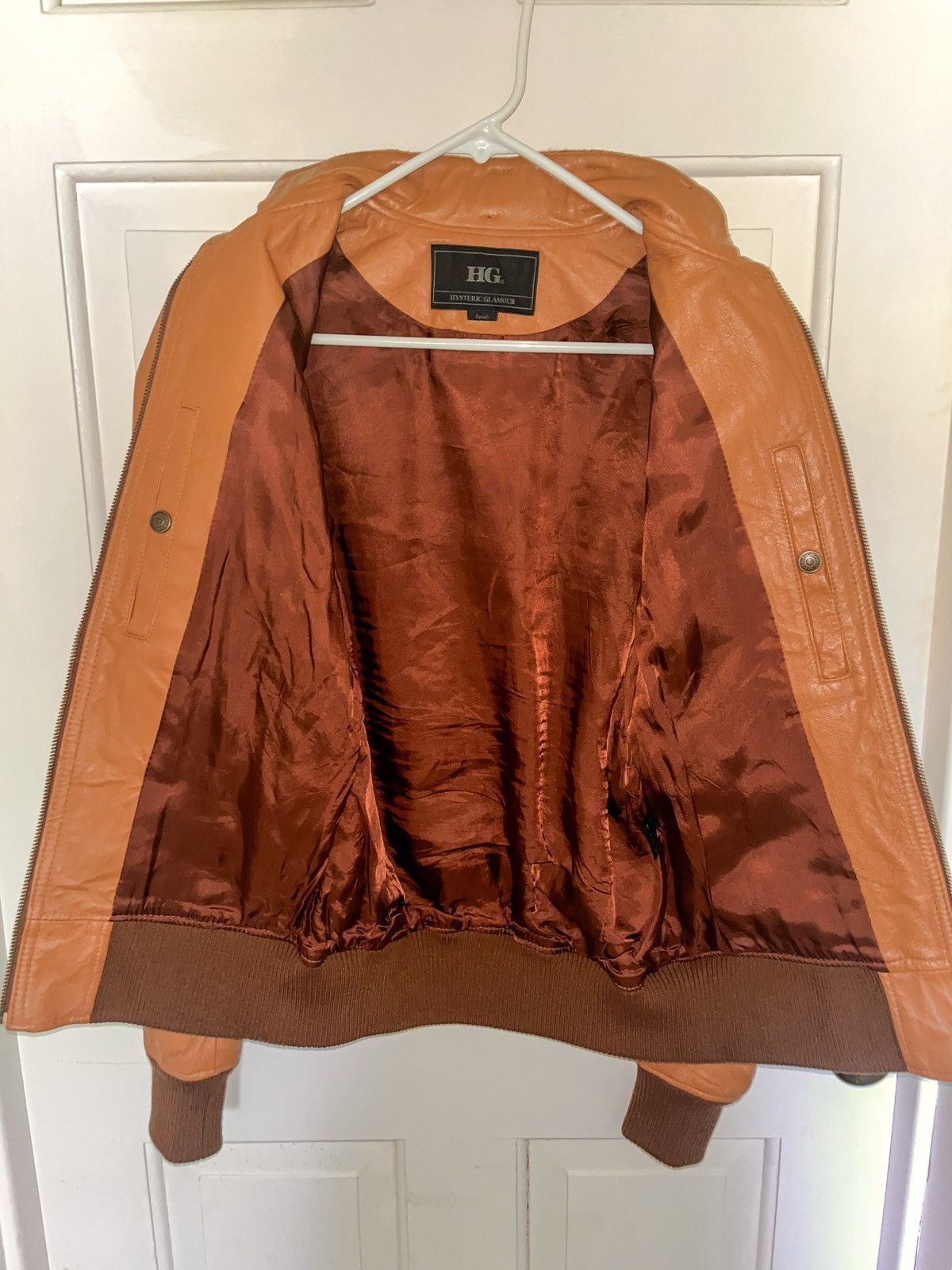 Hysteric Glamour Hysteric Glamour leather jacket tan S Size US XS / EU 42 / 0 - 4 Thumbnail