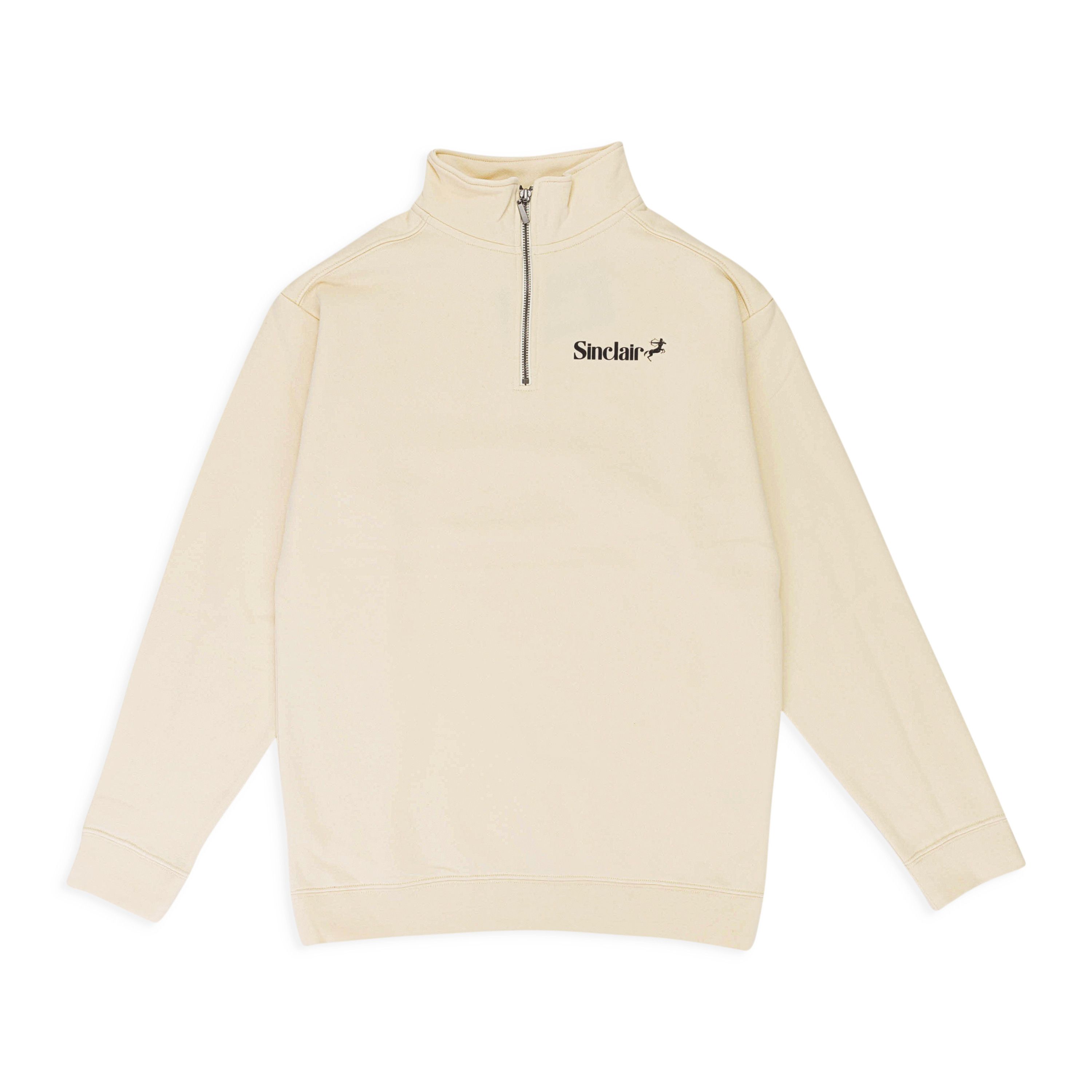 Sinclair Global QUARTER ZIP CREAM SWEATSHIRT SIZE XS Size US XS / EU 42 / 0 - 1 Thumbnail