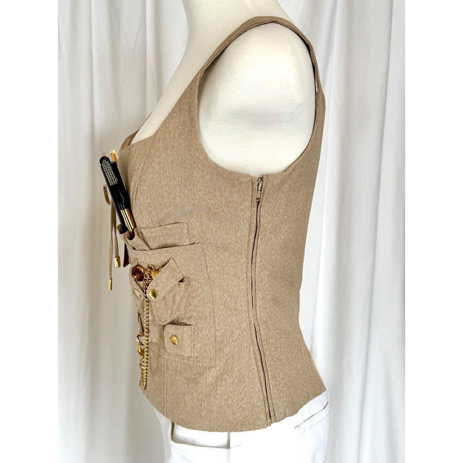 Moschino AW21 MOSCHINO Couture Jeremy Scott Kit Bustier Top IT42 Size M / US 6-8 / IT 42-44 - 7 Thumbnail