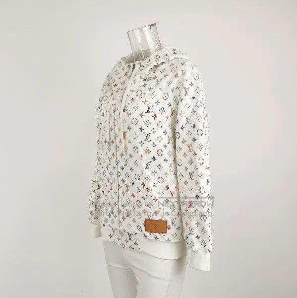 Louis Vuitton Louis Vuitton Cotton Logo Hoodie in Cream. Size US XS / EU 42 / 0 - 2 Thumbnail