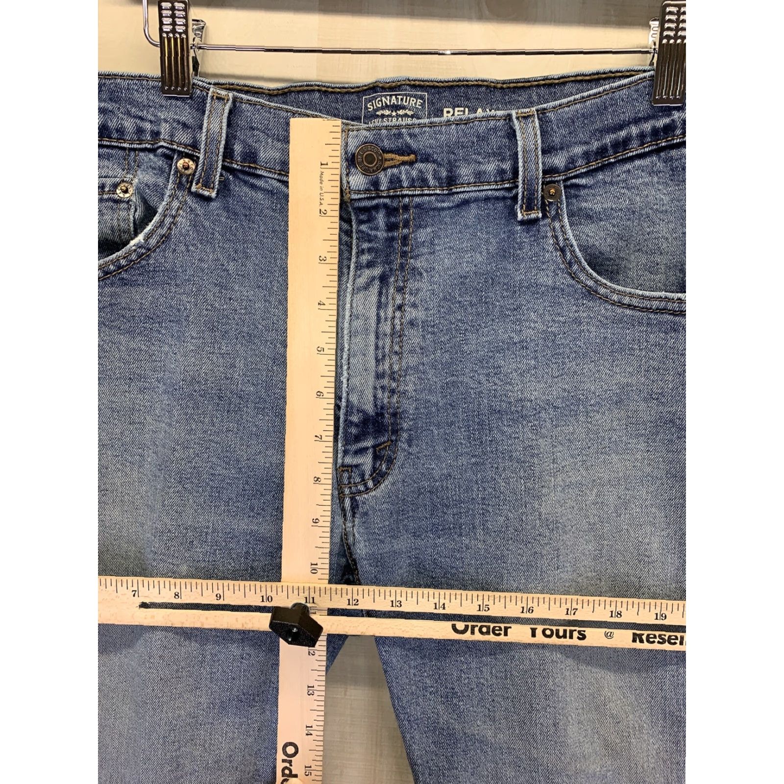 Levi's VINTAGE Levi's Steauss Signature Relaxed Fit Mens Distressed Jeans 36x30-5858 Sz 36 Blue Denim Jeans Regular Mens Distressed Logo 5858 Size US 36 / EU 52 - 3 Thumbnail