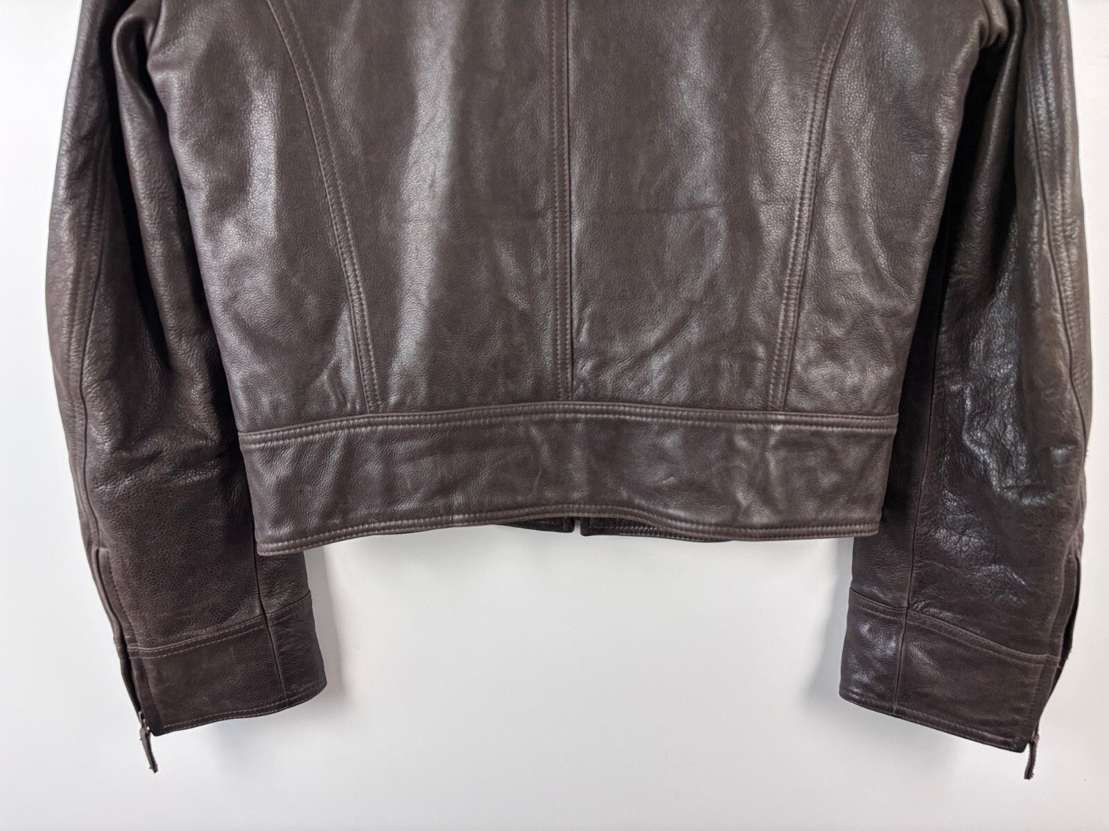 Armani Armani Jeans Motorcycle Leather Jacket Mens IT 50 / US 34 Size US S / EU 44-46 / 1 - 8 Thumbnail