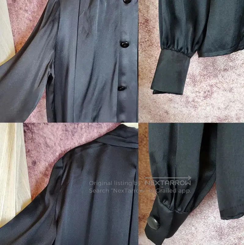 Givenchy Givenchy Black Silk Long Sleeve Blouse . Size M / US 6-8 / IT 42-44 - 5 Thumbnail