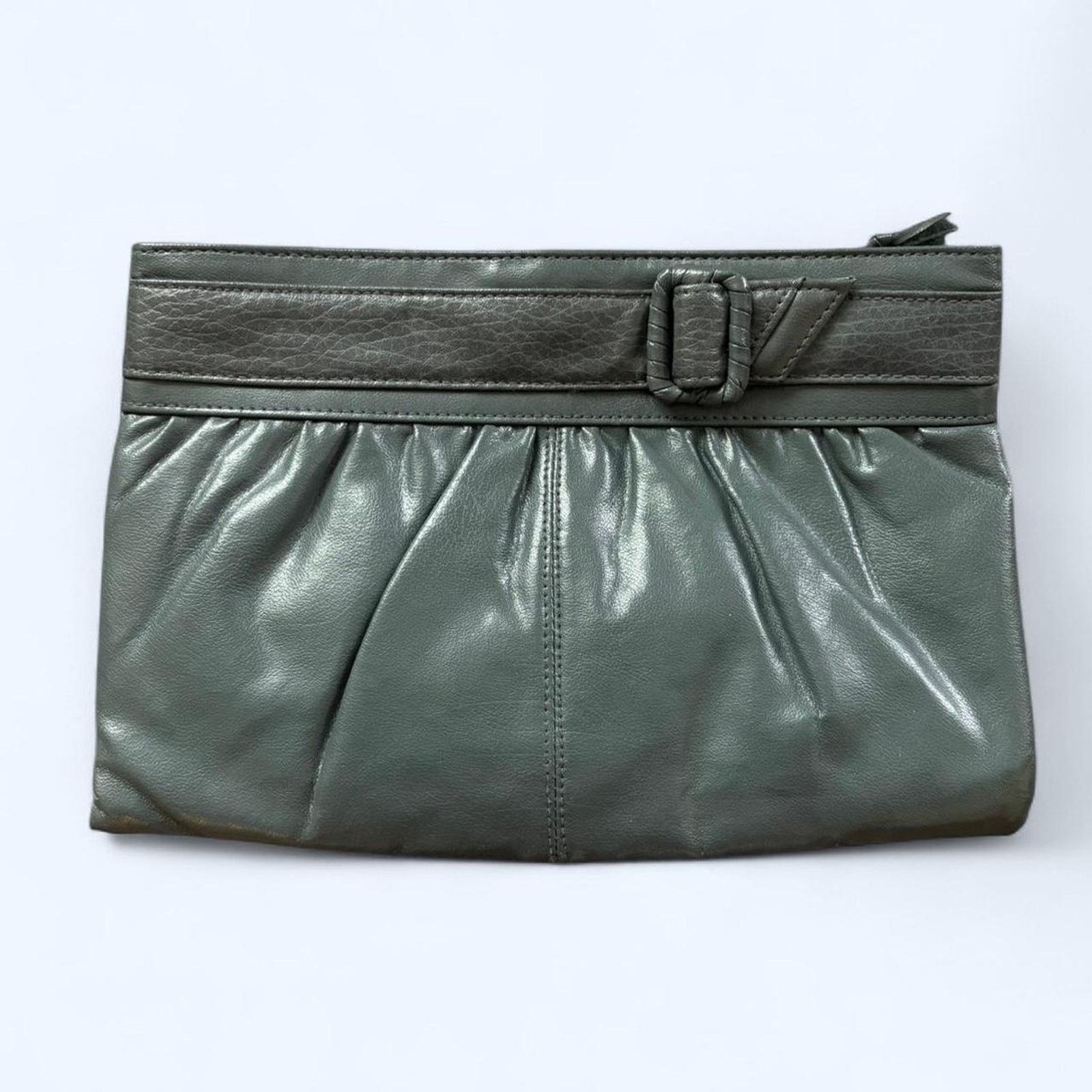 Other y2k Grey Faux Leather Clutch (comes with strap) Size ONE SIZE - 1 Thumbnail