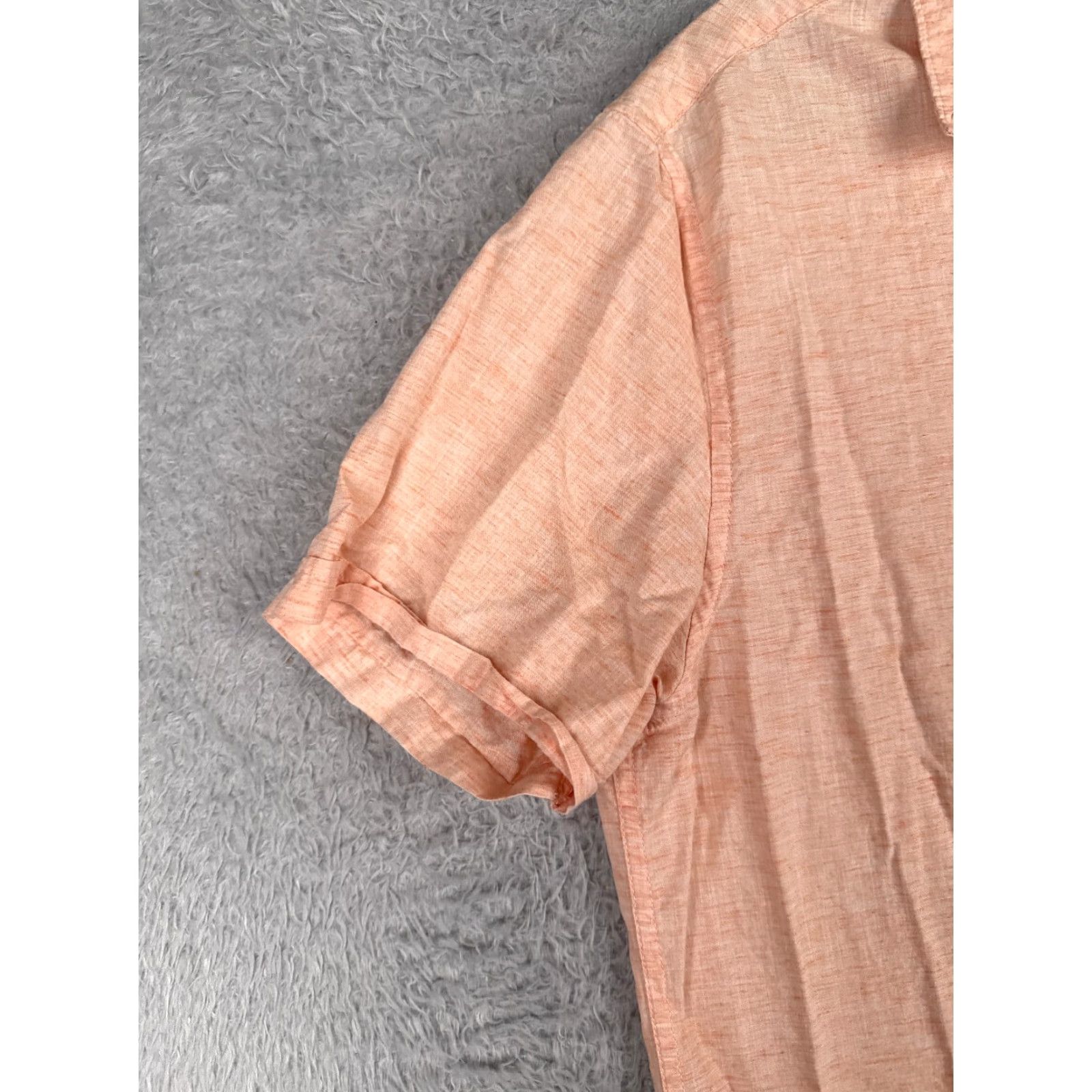 Vintage Cactus Man Shirt Adult Large Pink Orange slim Fit Cotton Lyocell Blend Size US L / EU 52-54 / 3 - 3 Thumbnail