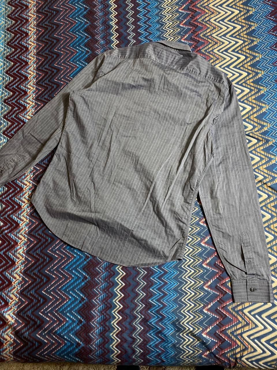 Burberry Vintage Y2K striped shirt Burberry gray Luxury streetwear Size US M / EU 48-50 / 2 - 16 Thumbnail