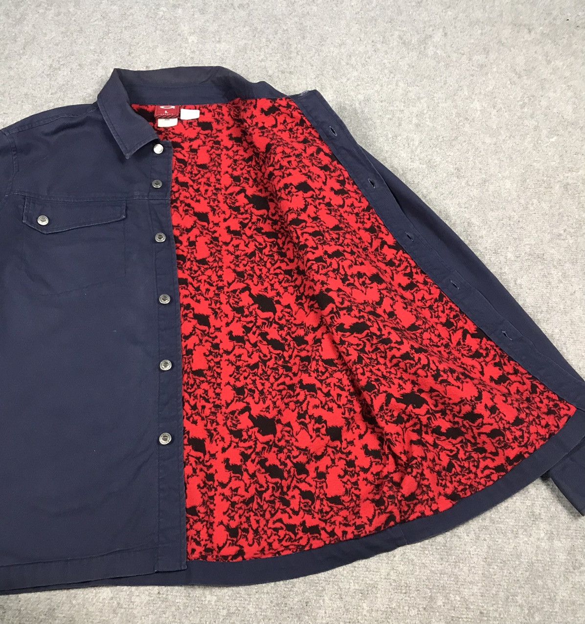 Japanese Brand × Oakley OAKLEY BUTTON INDIGO STYLE JACKET Size US L / EU 52-54 / 3 - 14 Thumbnail