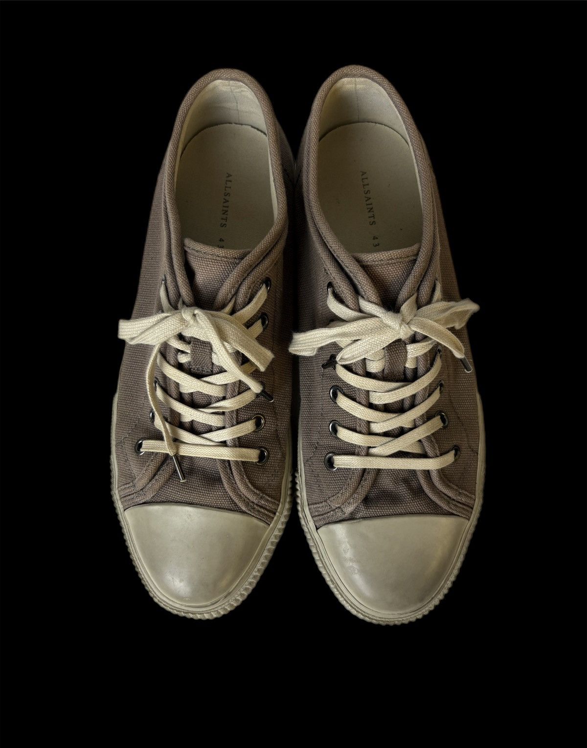 Allsaints AllSaints Rigg Sneakers Oxford Khaki/Green Canvas Size US 10 / EU 43 - 4 Thumbnail