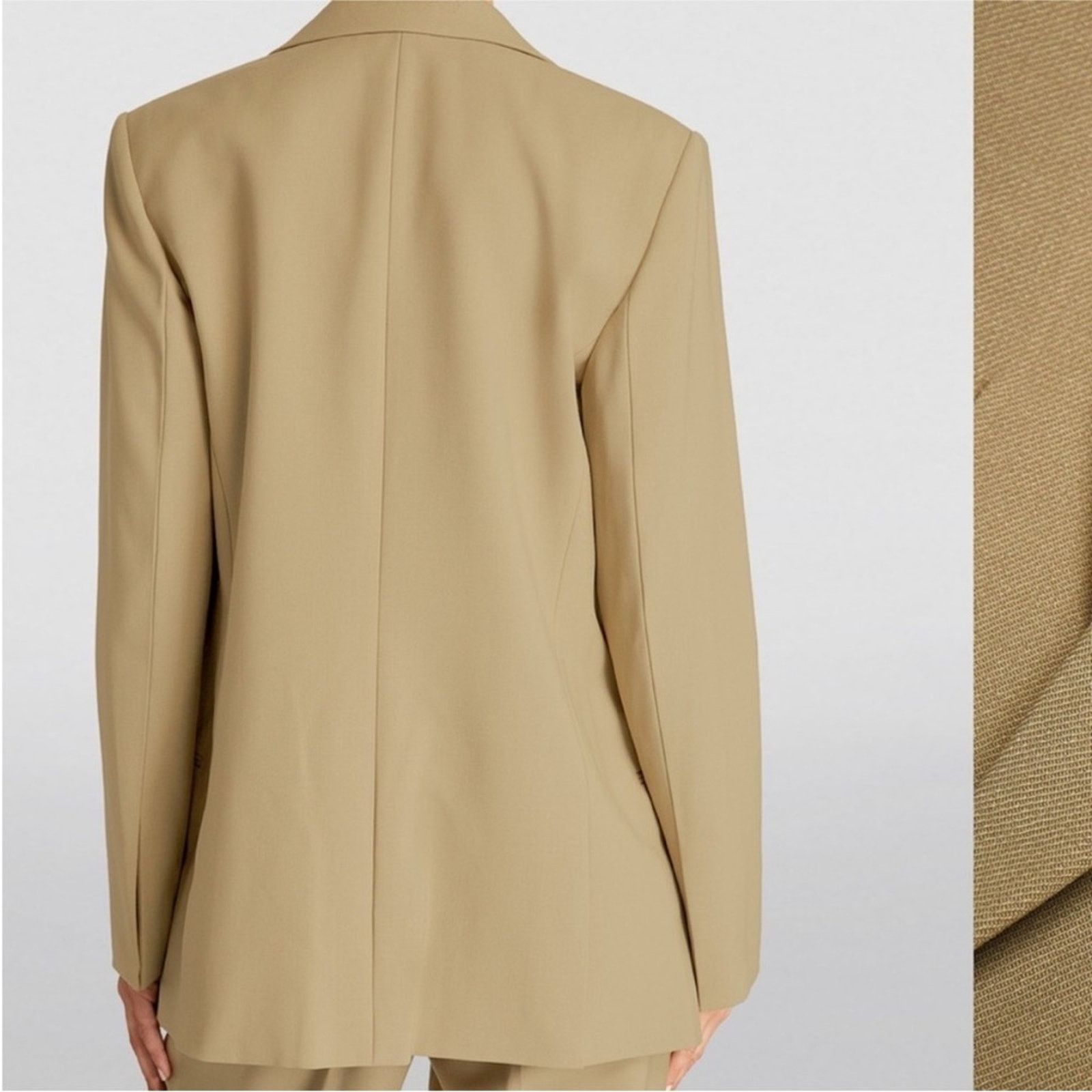 Helmut Lang 183 NWOT Helmut Lang $550 Women's Tan Blazer Size 0 Size XS / US 0-2 / IT 36-38 - 3 Thumbnail