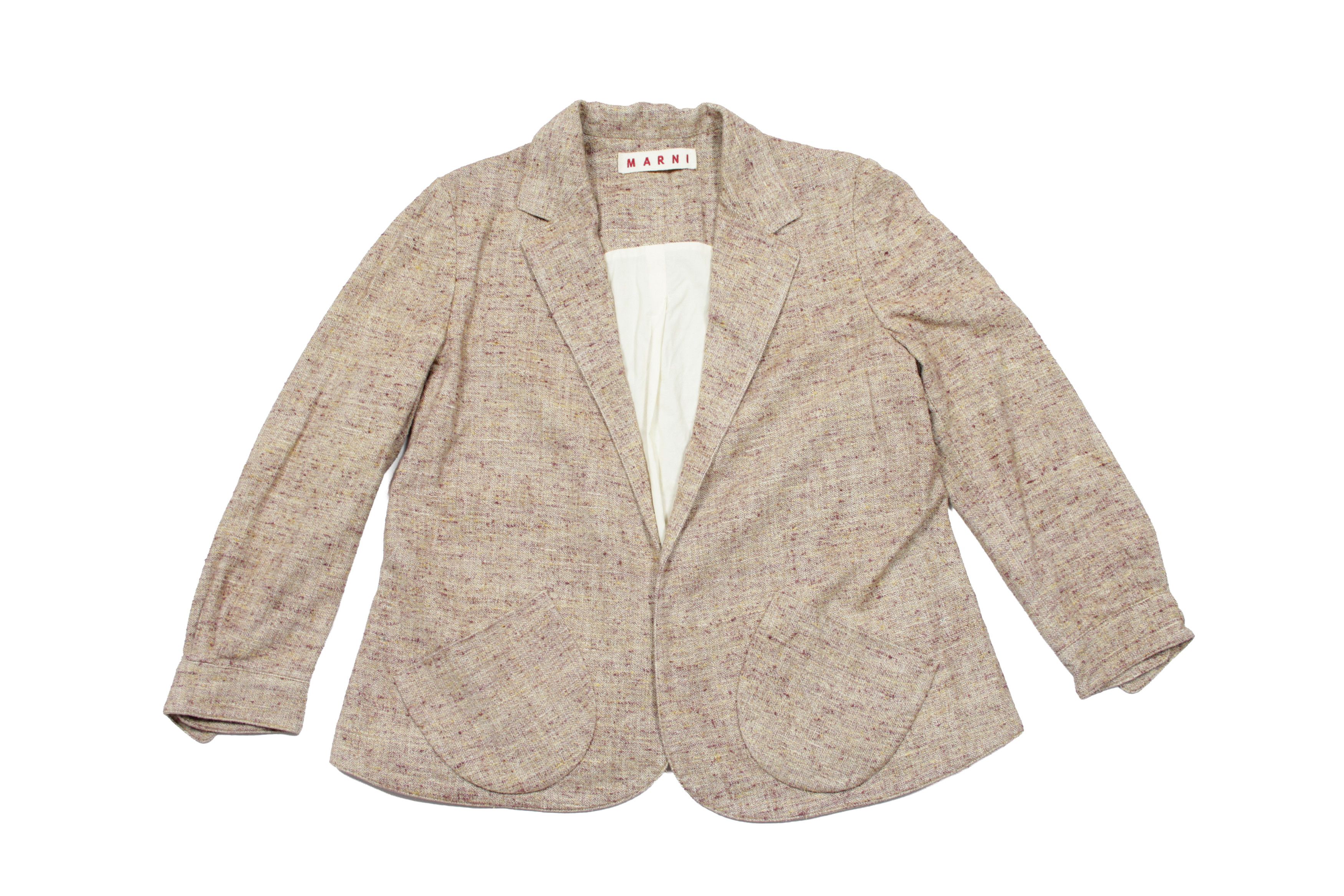 Marni Silk Cotton Tweed Blazer Size M / US 6-8 / IT 42-44 - 1 Thumbnail