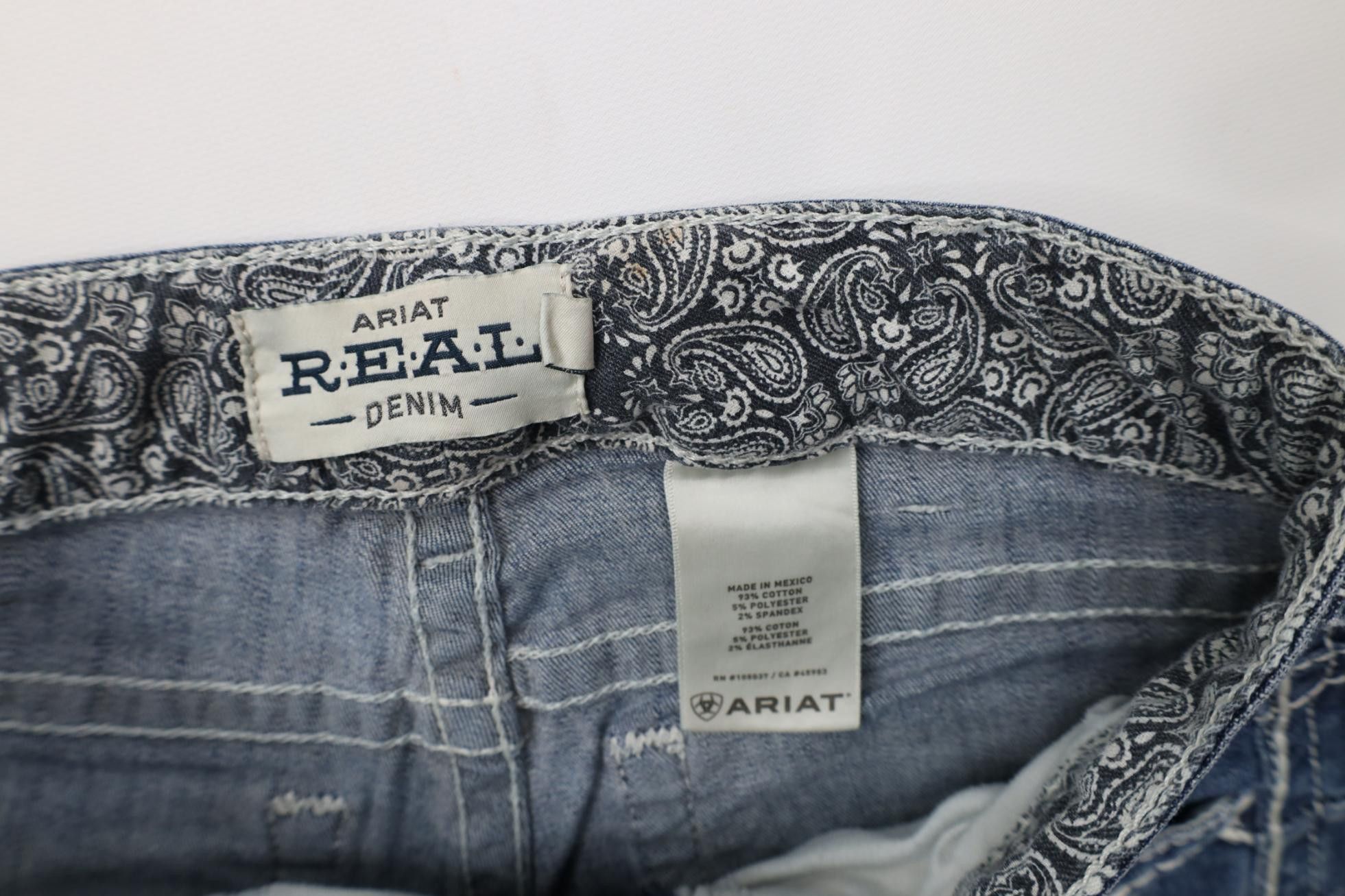 Ariat Ariat Western Cowgirl Stretch Thick Stitch Boot Flared Jeans Size 28" / US 6 / IT 42 - 8 Thumbnail