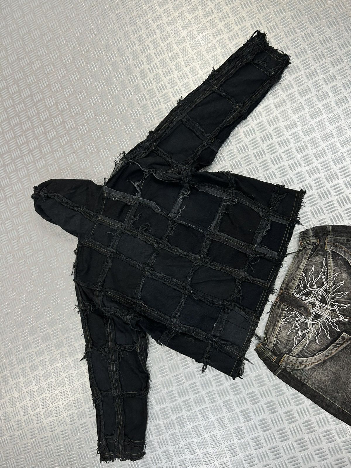Designer Bomber custom jacket handmade pachwork rare y2k punk opium Size US L / EU 52-54 / 3 - 6 Thumbnail