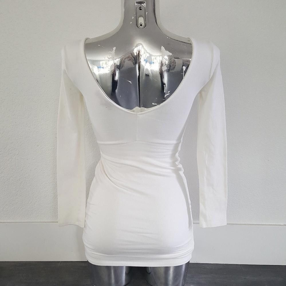 Designer White Knot Detailed J&H Mini Size XXS / US 00 / IT 34 - 2 Thumbnail