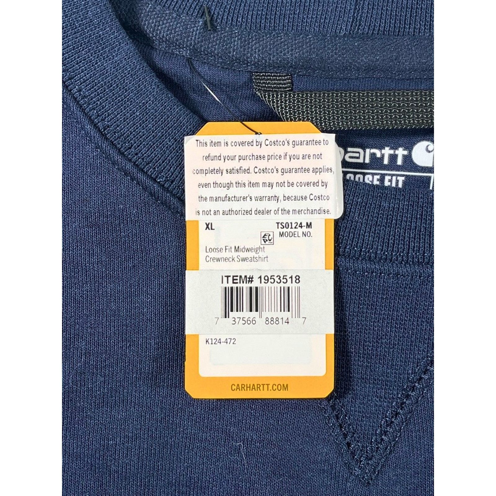 Carhartt Carhartt TS0124-L Loose Fit Crewneck Sweatshirt Men’s XL NWT Size US L / EU 52-54 / 3 - 6 Thumbnail