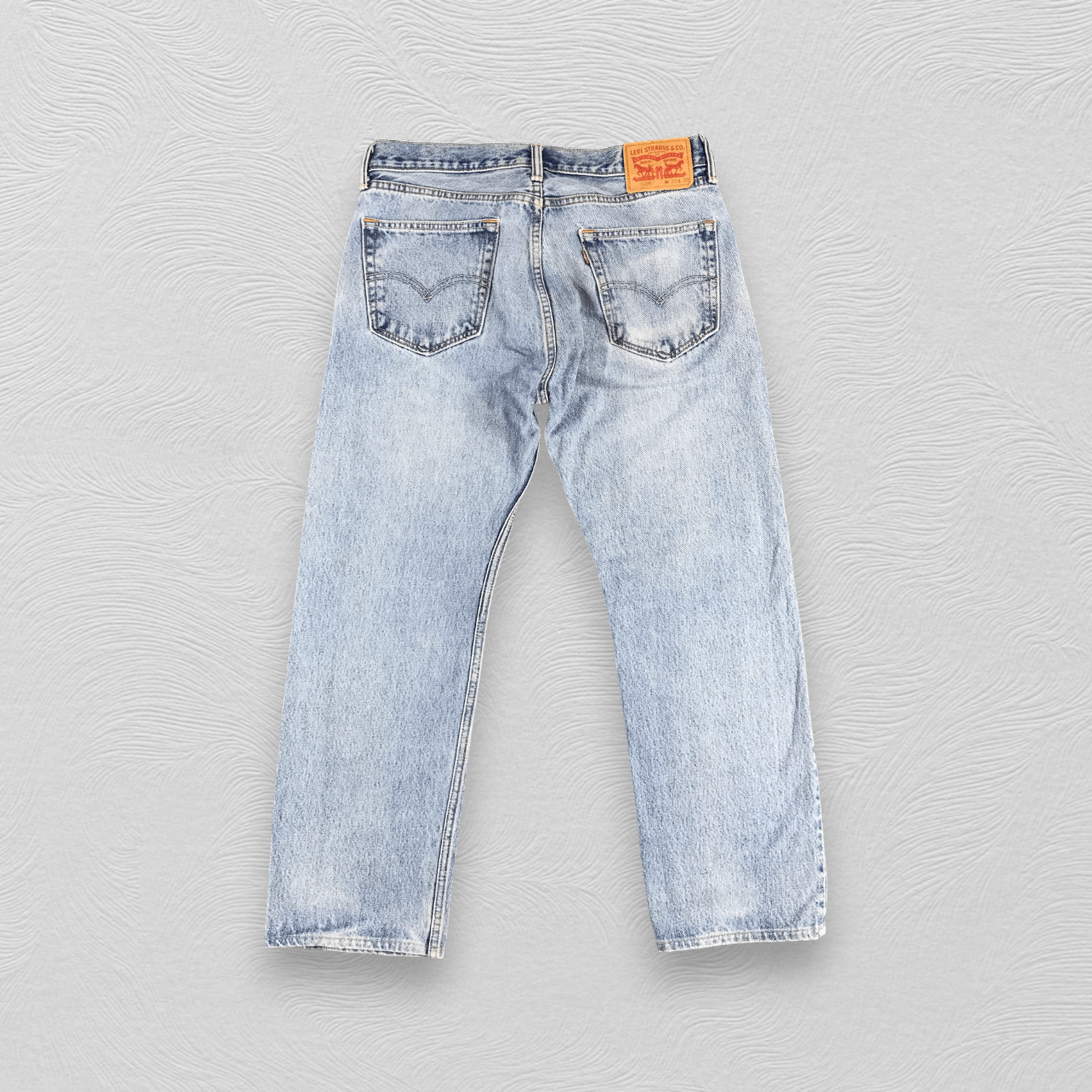 Levi's Vintage Levis 505 Jeans Stone Wash Distress Denim KJ468 Size US 33 - 2 Thumbnail