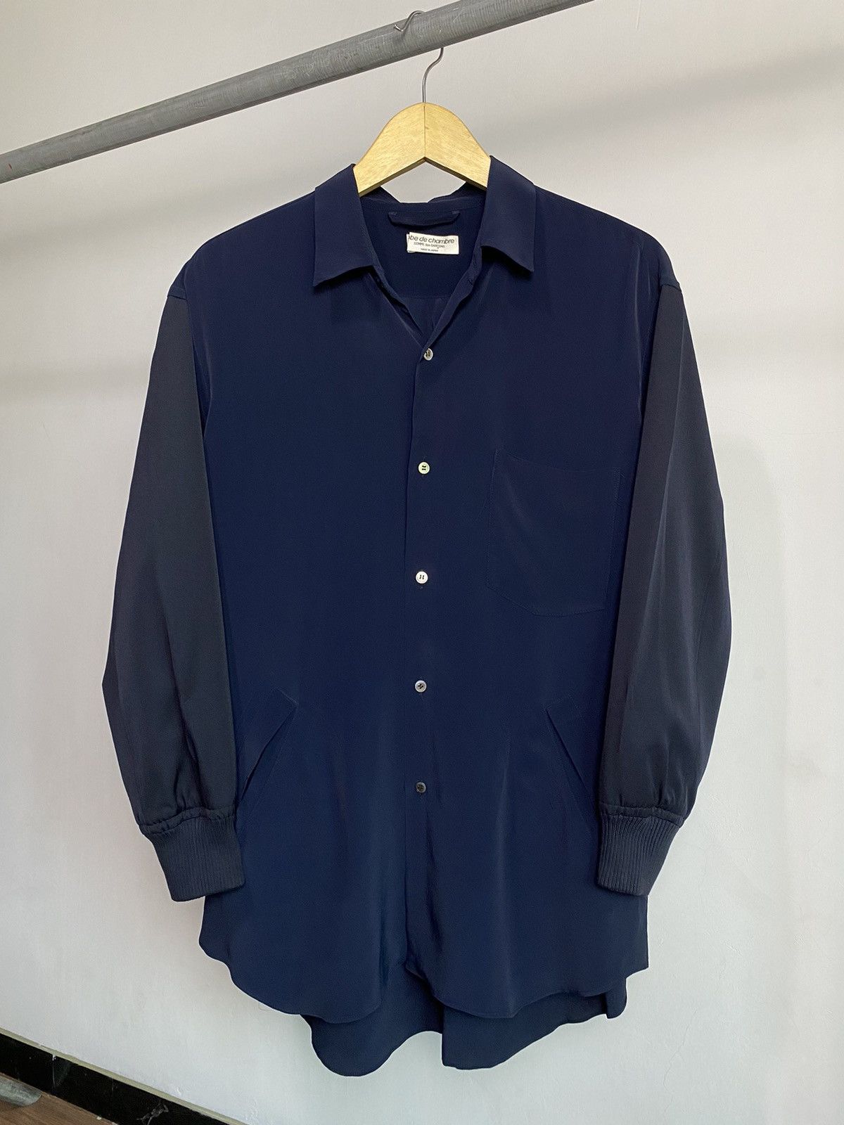Comme des Garcons AD1993 CDG Rayon Hybrid Wool Sleeve Shirt | Grailed