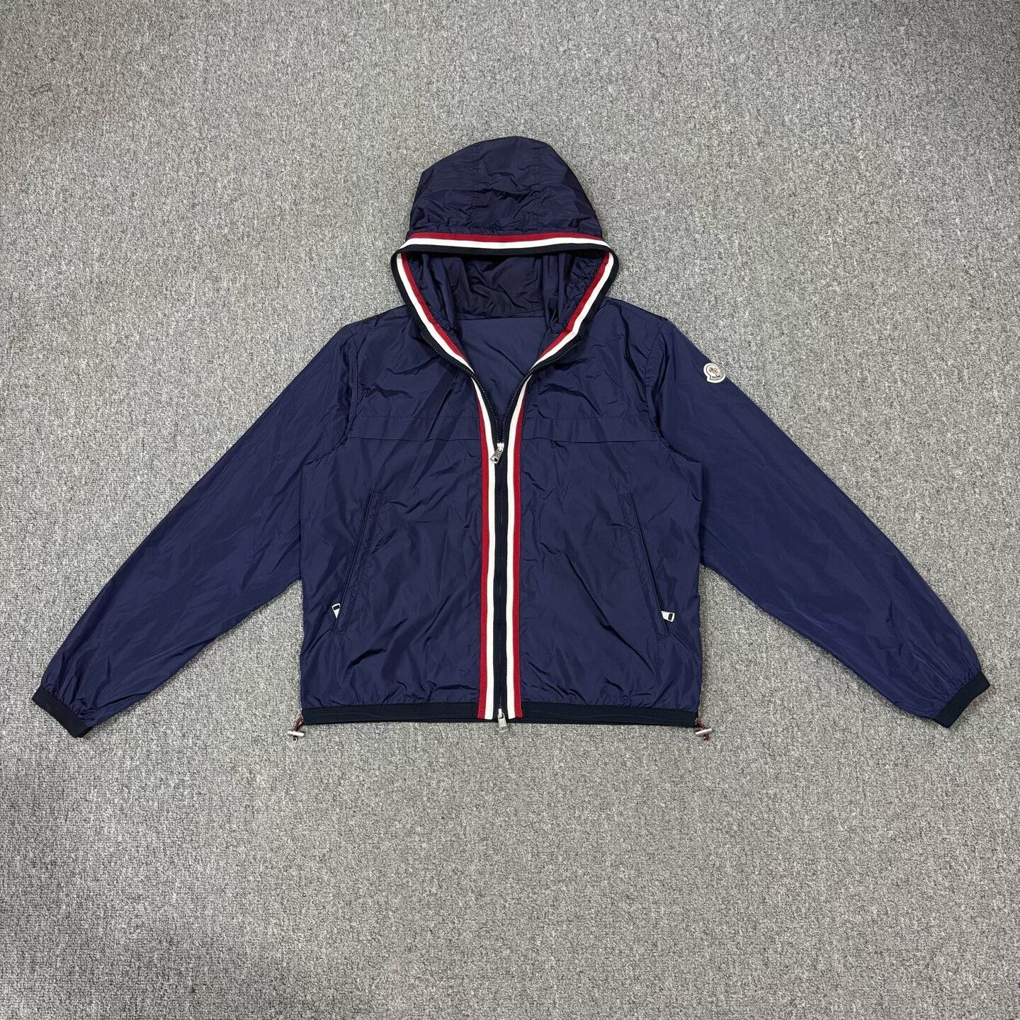 Moncler navy nylon windbreaker jacket size 2 Size US M / EU 48-50 / 2 - 1 Thumbnail