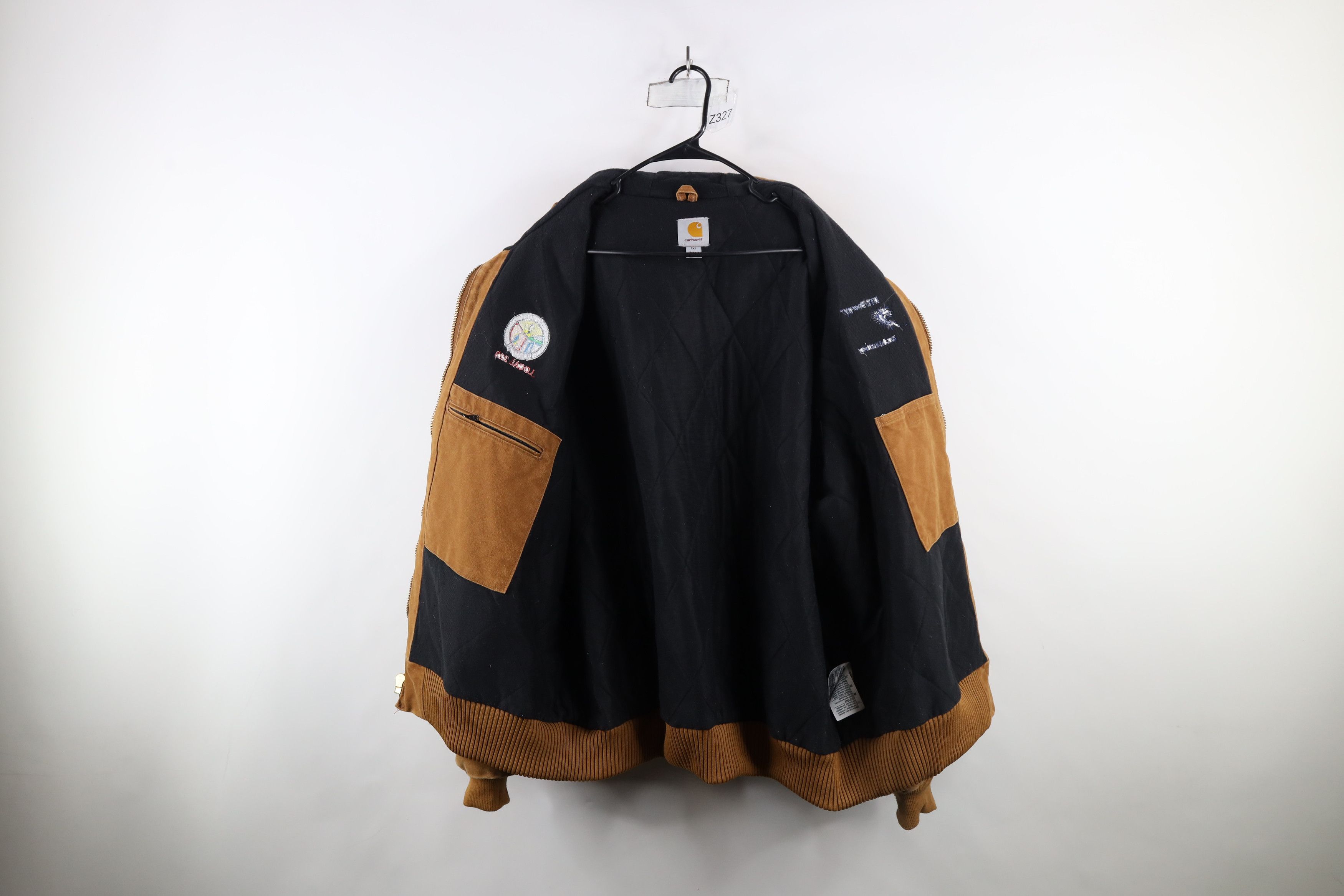 Carhartt × Vintage Vintage Y2K Carhartt Maintenance Canvas Hooded Jacket Size US XXL / EU 58 / 5 - 10 Thumbnail
