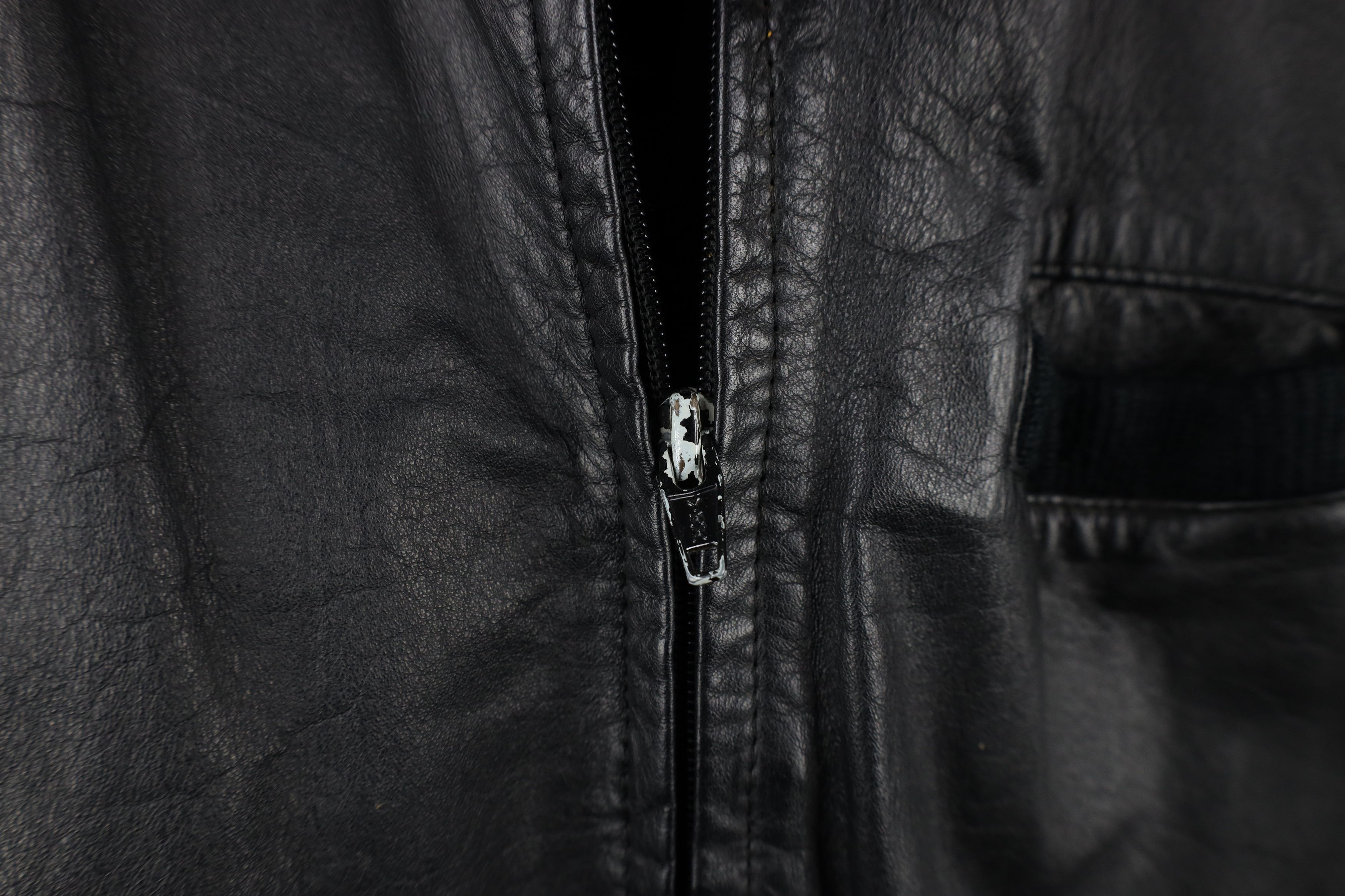 Vintage Vintage 80s 90s Streetwear Leather Cafe Racer Bomber Jacket Size US XXL / EU 58 / 5 - 4 Thumbnail
