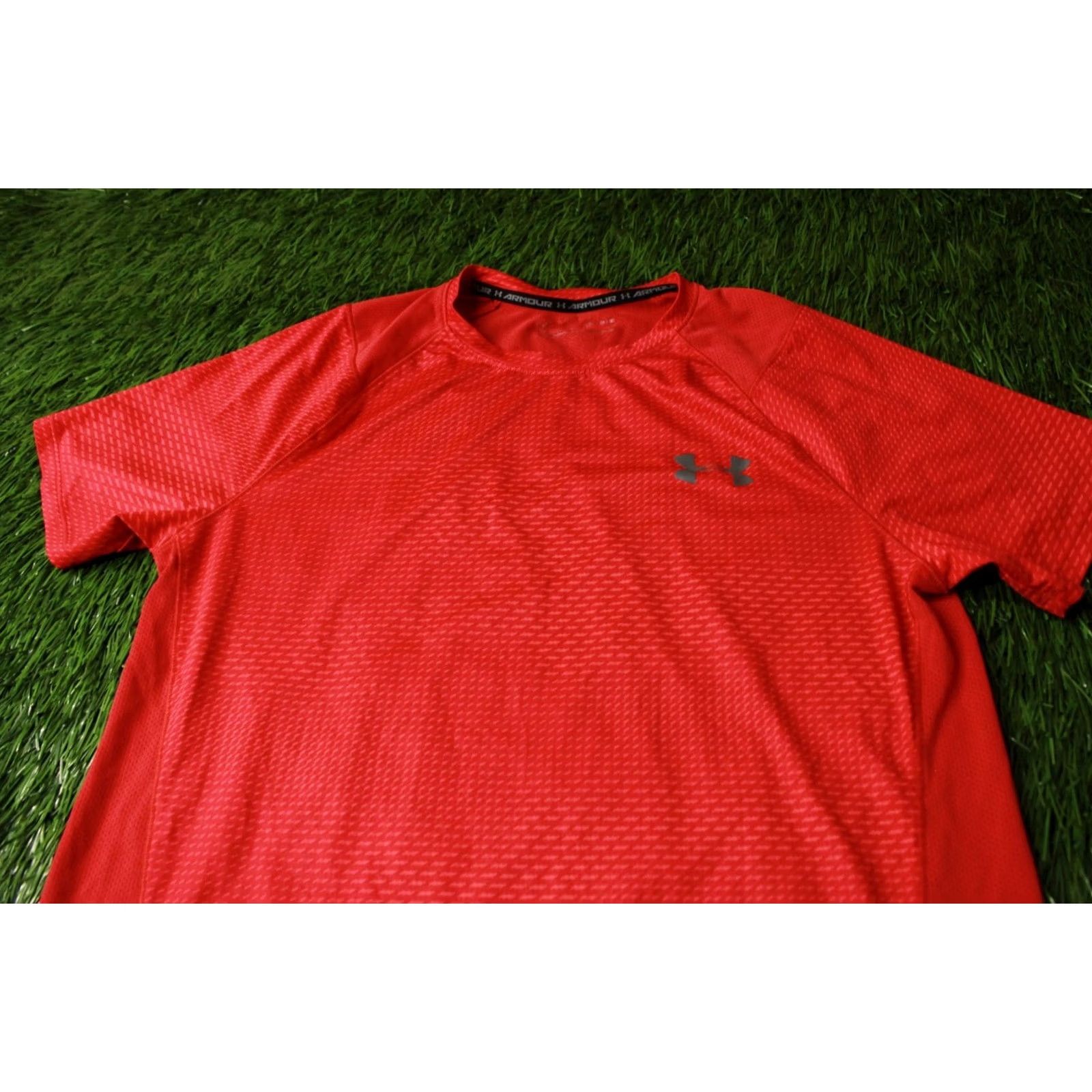 Under Armour Under Armour HeatGear Original Men Training Compression Shirt Jersey Tee Size M Red Shirt Mens Size US M / EU 48-50 / 2 - 2 Thumbnail