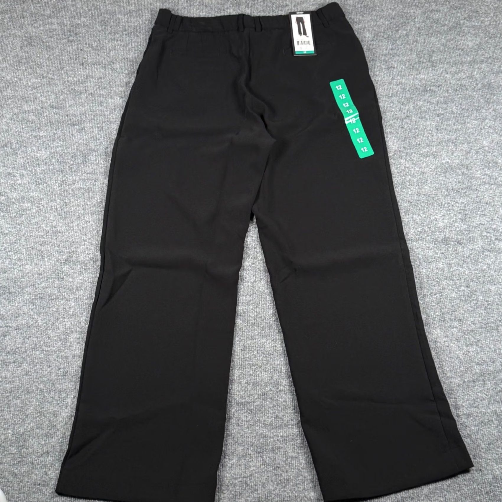 DKNY Wide Leg Dress Pants 12 Black Trousers Minimalist Careerwear Office Corpcore NWT DKNY Size 34" / US 12 / IT 48 - 4 Thumbnail