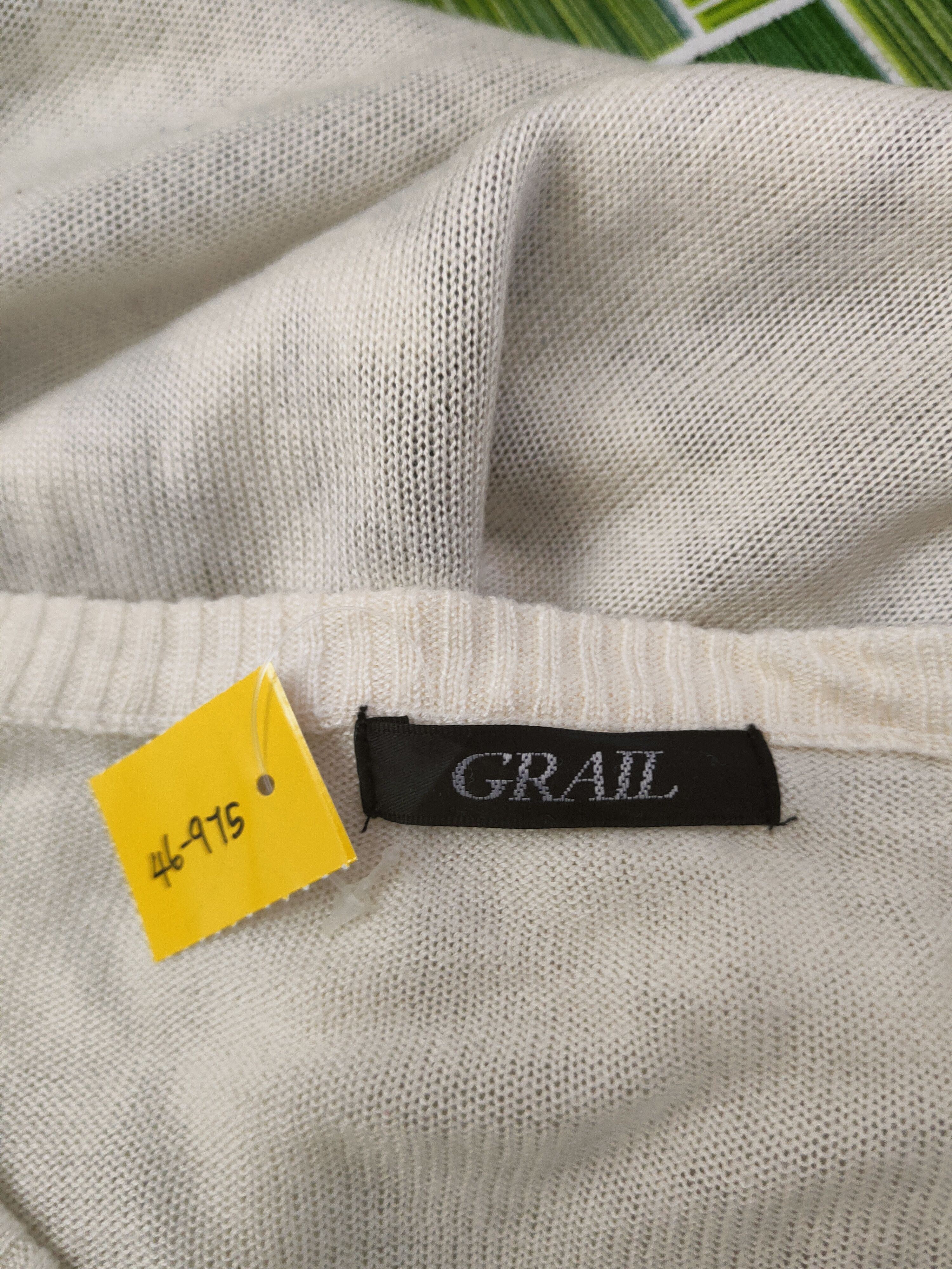 Japanese Brand DL Grail Ivory Knitwear Long Sleeve T-shirts #46-975 Size M / US 6-8 / IT 42-44 - 13 Thumbnail