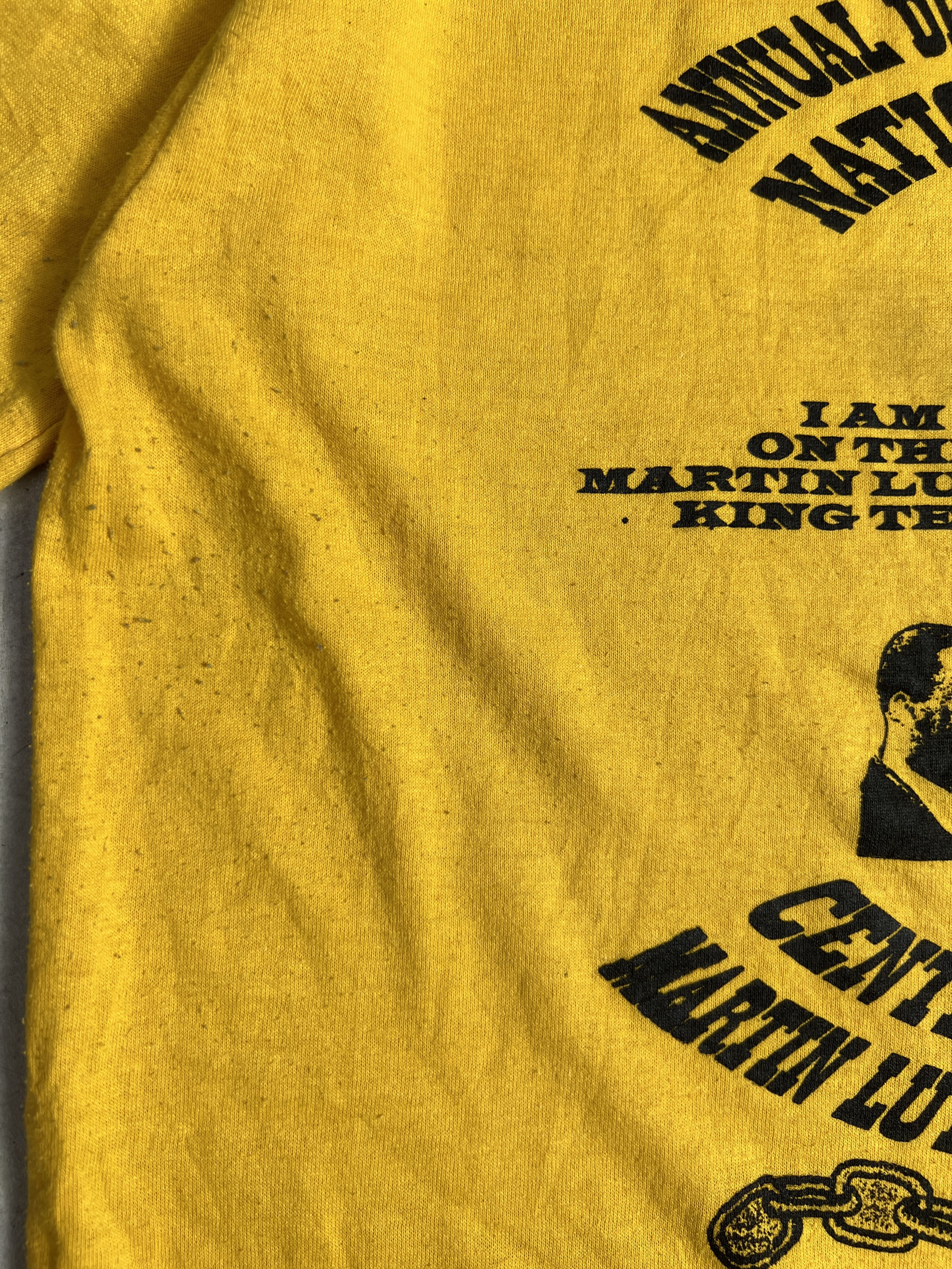 Vintage Vintage 80s Martin Luther King Jr. Day Promo Tee (L) GTME217 Size US L / EU 52-54 / 3 - 7 Thumbnail