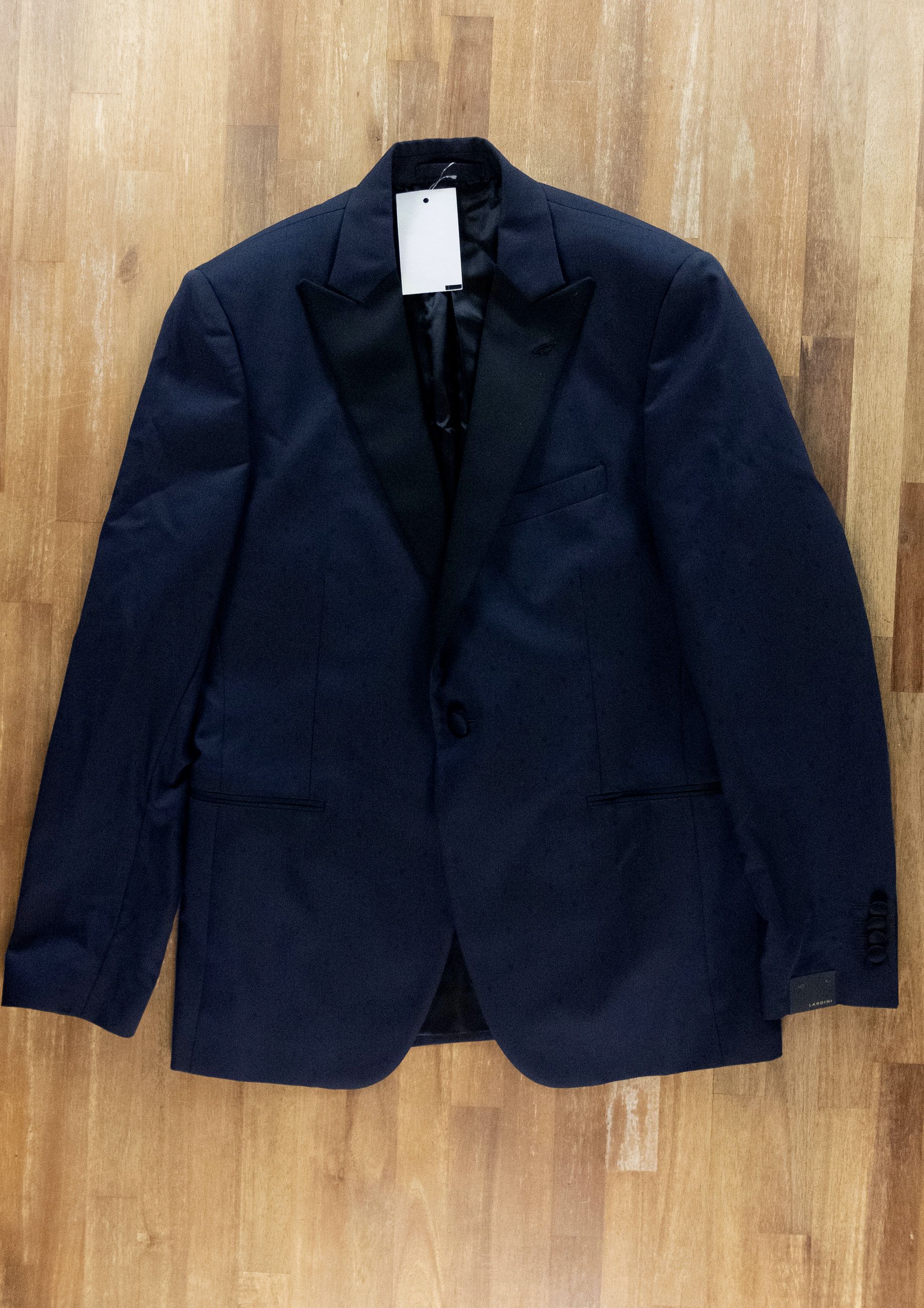 Lardini LARDINI navy blue cotton wool tuxedo Size 40 US / 50 IT Size 40R - 3 Thumbnail
