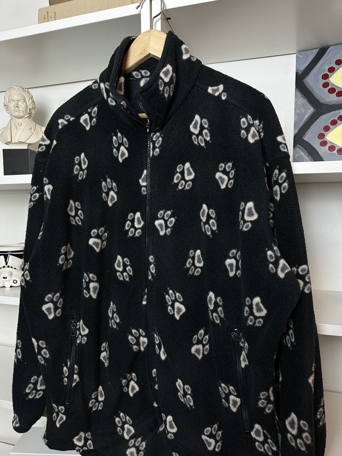 Jack Wolfskin Cute animal paws cottage fleece zip jacket Size US L / EU 52-54 / 3 - 2 Thumbnail