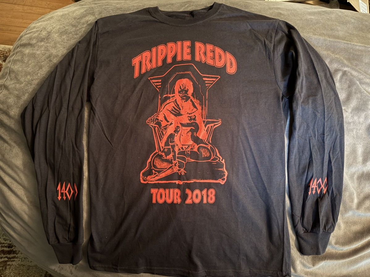 Trippie Redd Trippie Redd L/S tee t-shirt “Tour 2018, 1400” New DS Mint! Size US M / EU 48-50 / 2 - 1 Thumbnail
