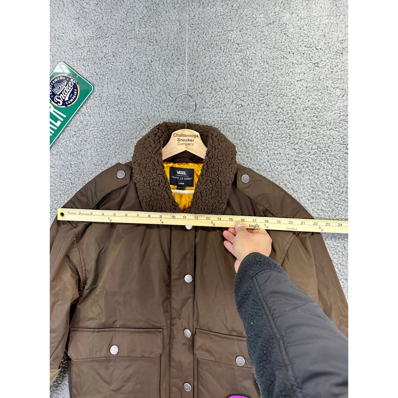 Vans Vans Jacket Womens Large Brown Curren X Knost Satin Bomber L Size L / US 10 / IT 46 - 5 Thumbnail