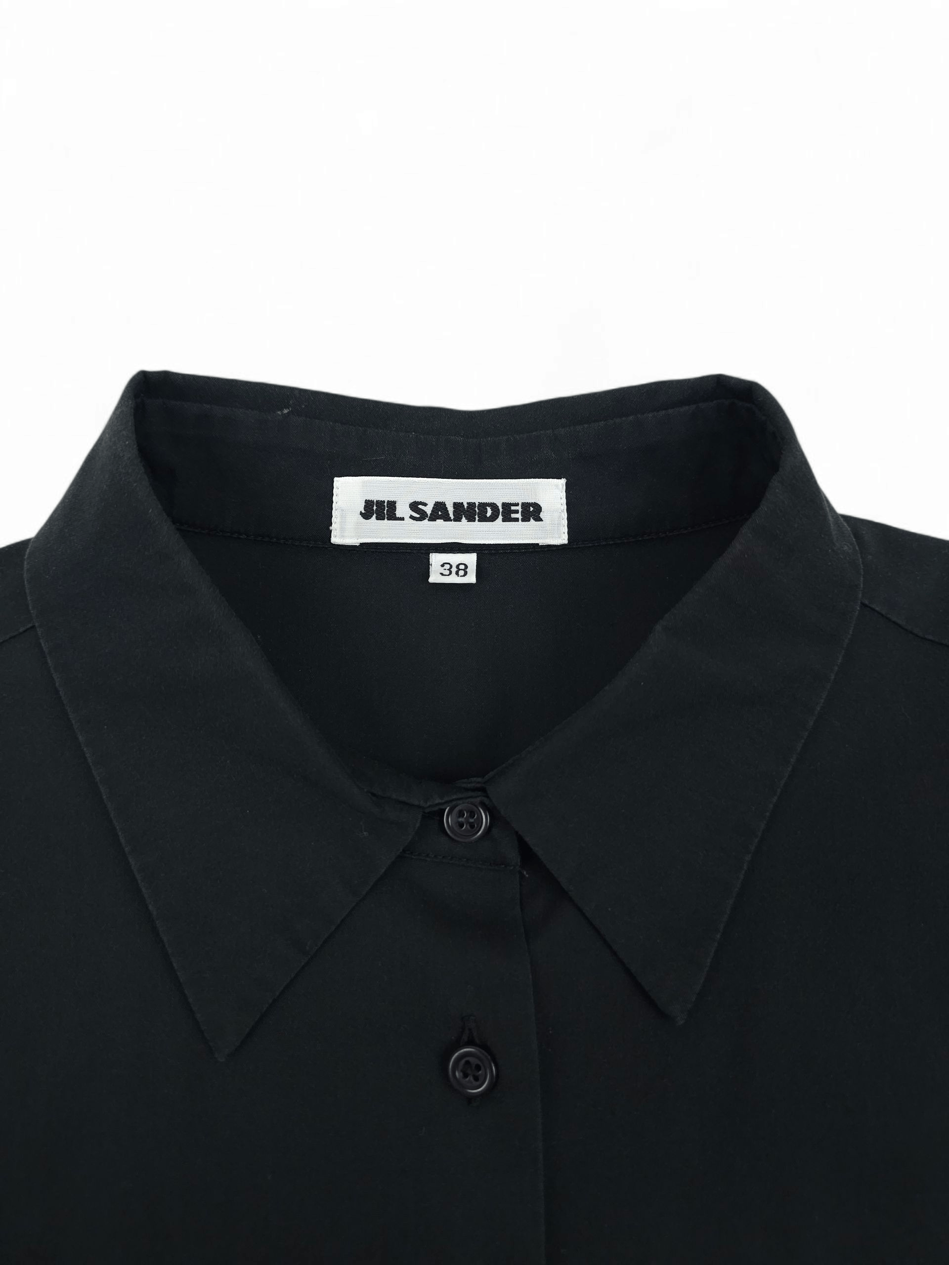Designer 💎 Jil Sander Classic Black Button Up Shirt Elegant Casual Size M / US 6-8 / IT 42-44 - 5 Thumbnail