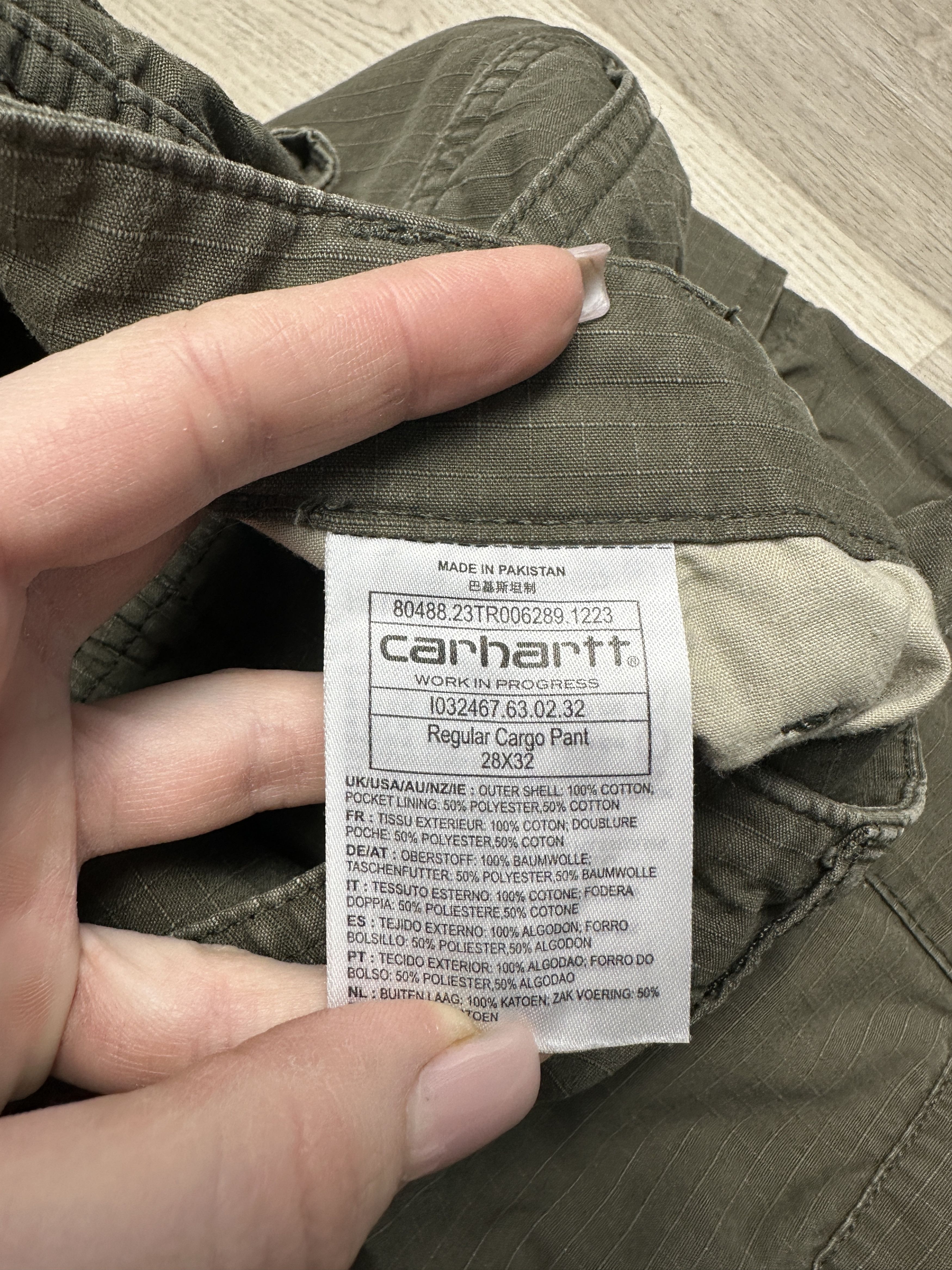 Carhartt Wip Carhartt Wip Mens Regular Cargo Jogger Pants Size US 28 / EU 44 - 12 Thumbnail