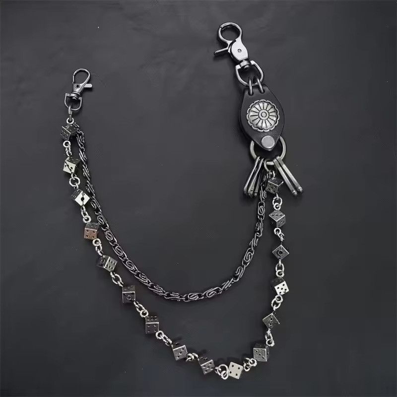 VIBE Dice Chain Wallet Belt Chain Trousers Pants and jeans Size ONE SIZE - 2 Thumbnail