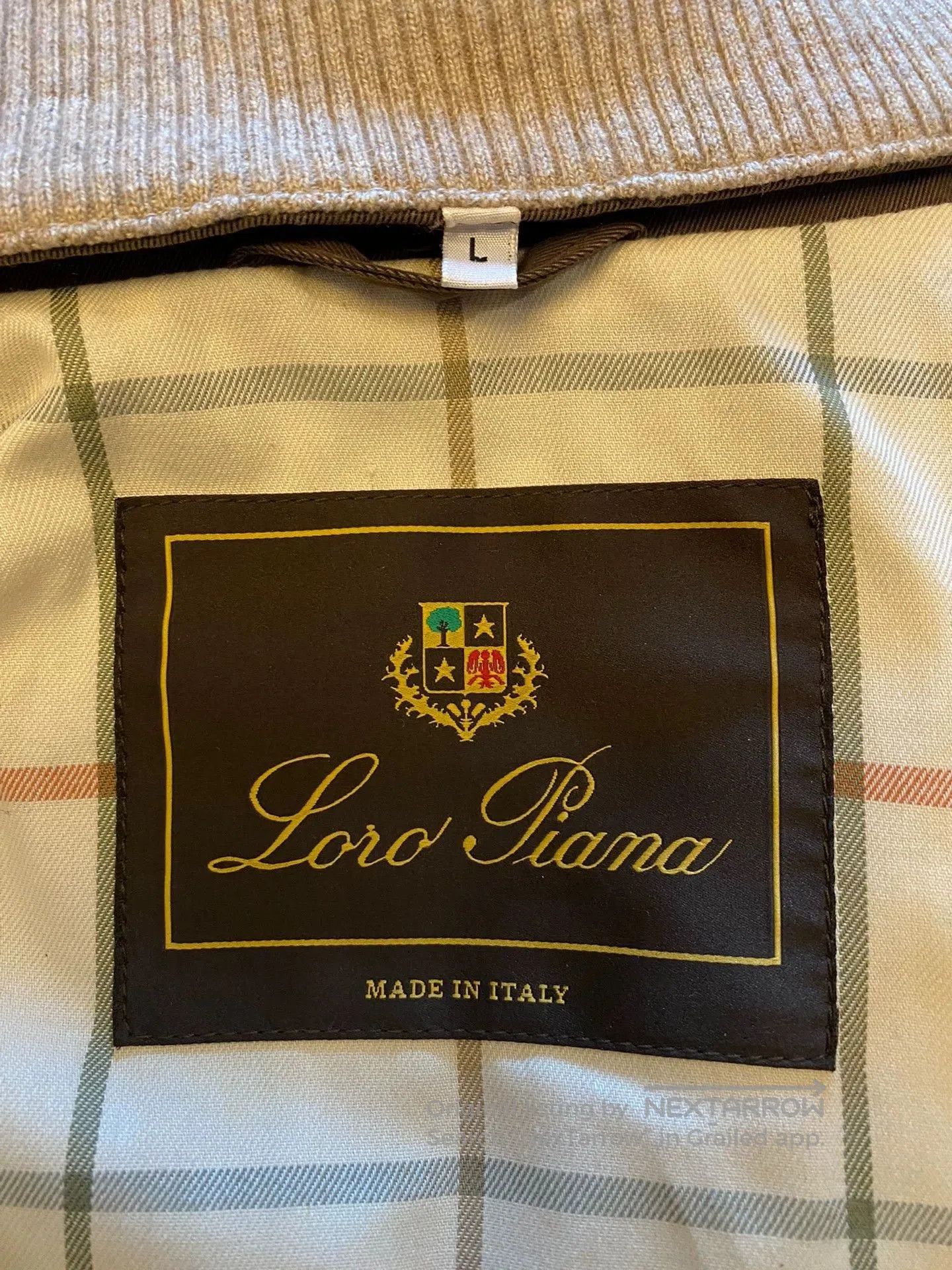 Loro Piana Brown Quilted Jacket with Contrast Collar. Size US L / EU 52-54 / 3 - 6 Thumbnail