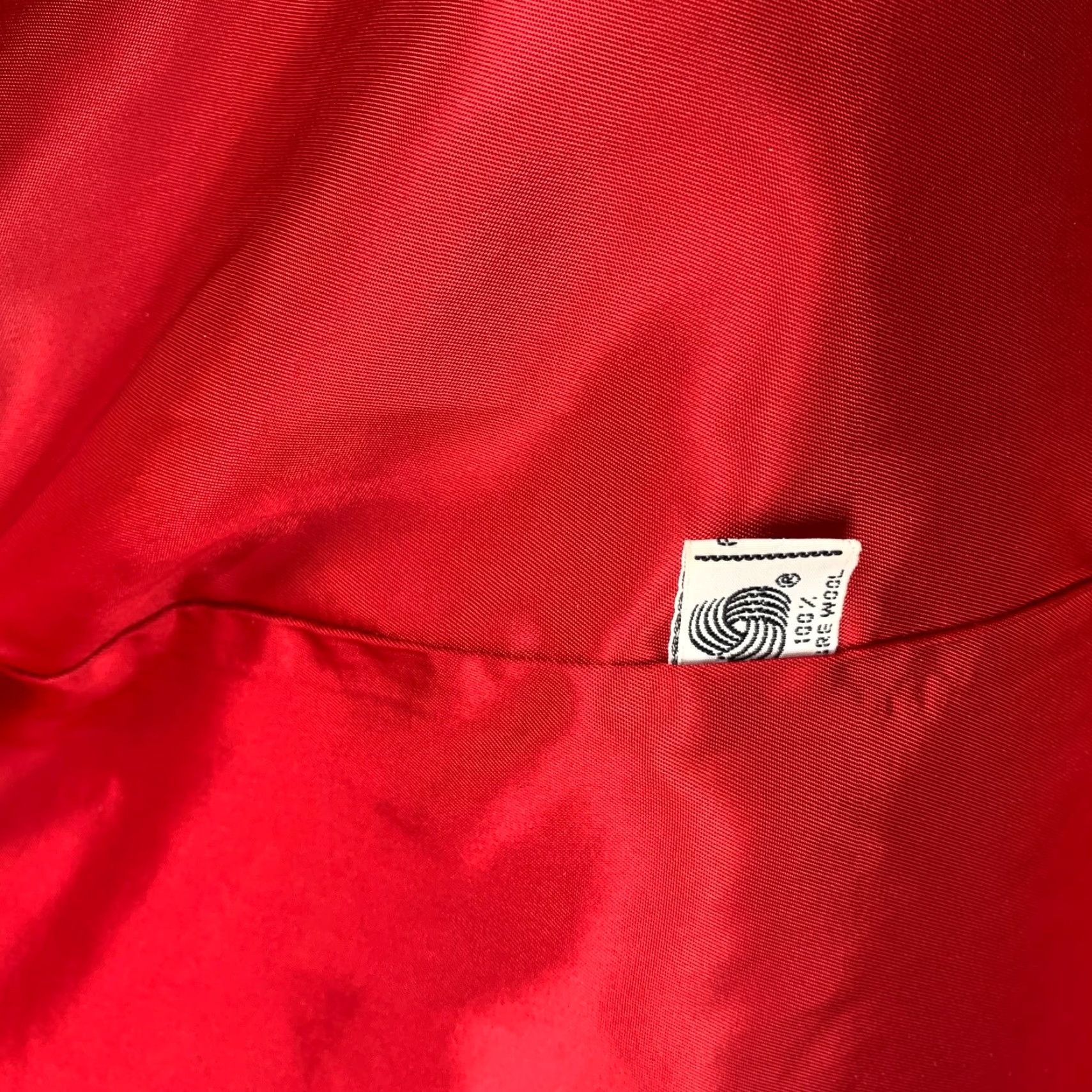 Vintage VINTAGE Manchester Coat Womens 12 Red Wool Overcoat | 100% Wool | Trench | Long Sleeve | Button Size XL / US 12-14 / IT 48-50 - 5 Thumbnail